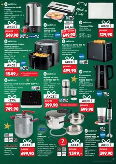 Náhled letáku Horkovzdušná fritéza SOHFS 2150 B1, s nepřilnavým povrchem objem vyjímatelné fritovací nádoby: 6,7 l nastavitelná teplota: 60-200 °C příkon: 2 150 W cena za 1 kus od 03.12.2025 | Strana: 3 | Produkty: Hrnce, Košík, Mlýnek, LED