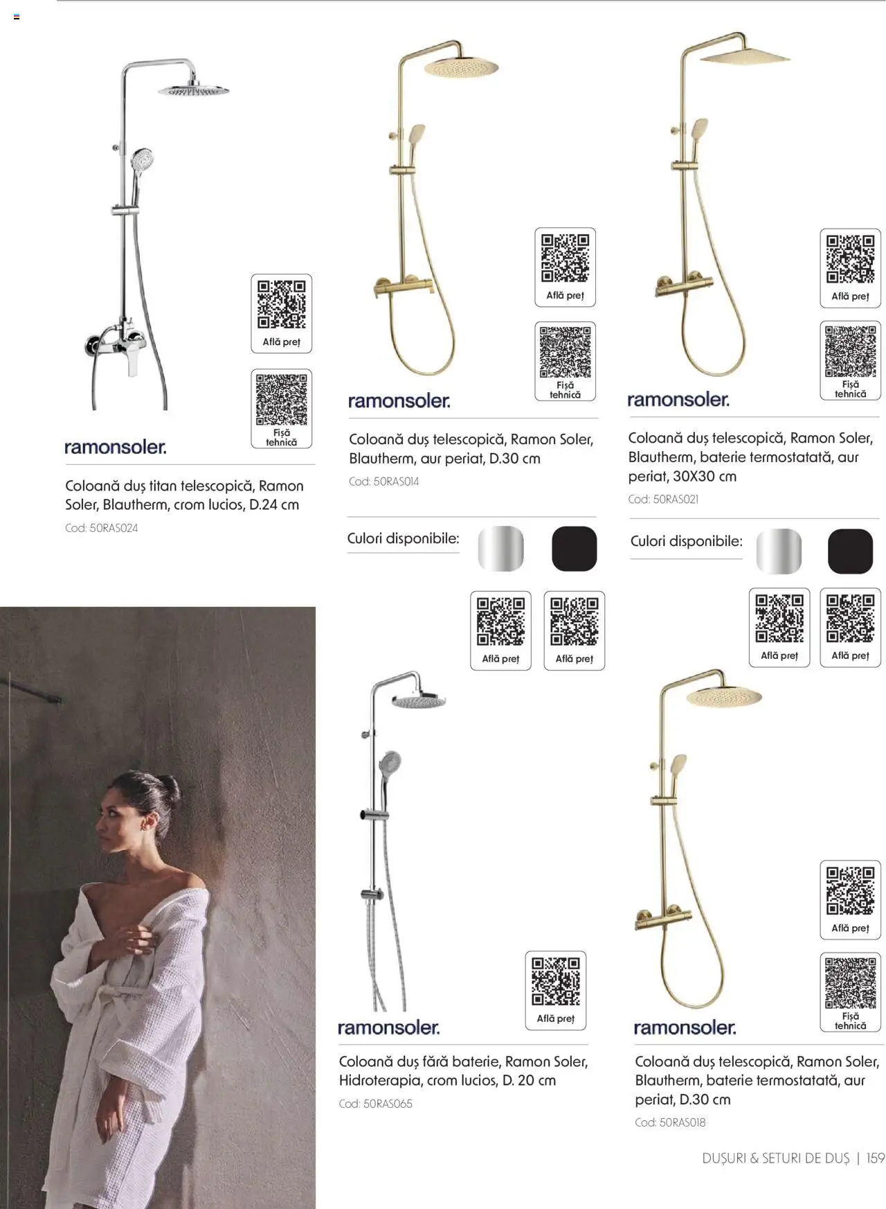 Catalog Romstal – valabil de la 25.11.2024 | Pagină: 159 | Produse: Baterie, Duș