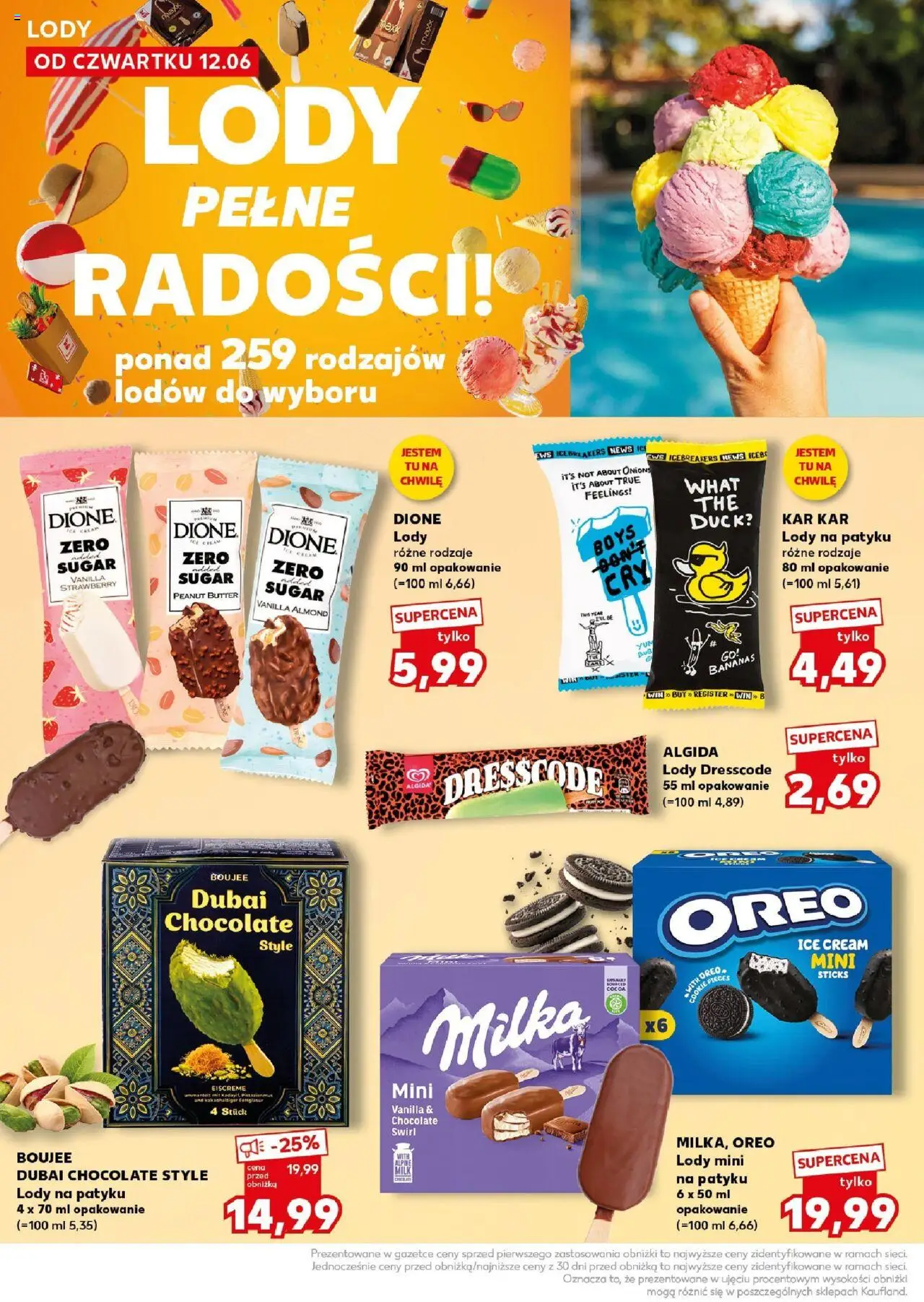 Kaufland gazetka - Super Sobota od 14.06.2025 | Strona: 20 | Produkty: Milka, Lody na patyku, Lody mini, Lody