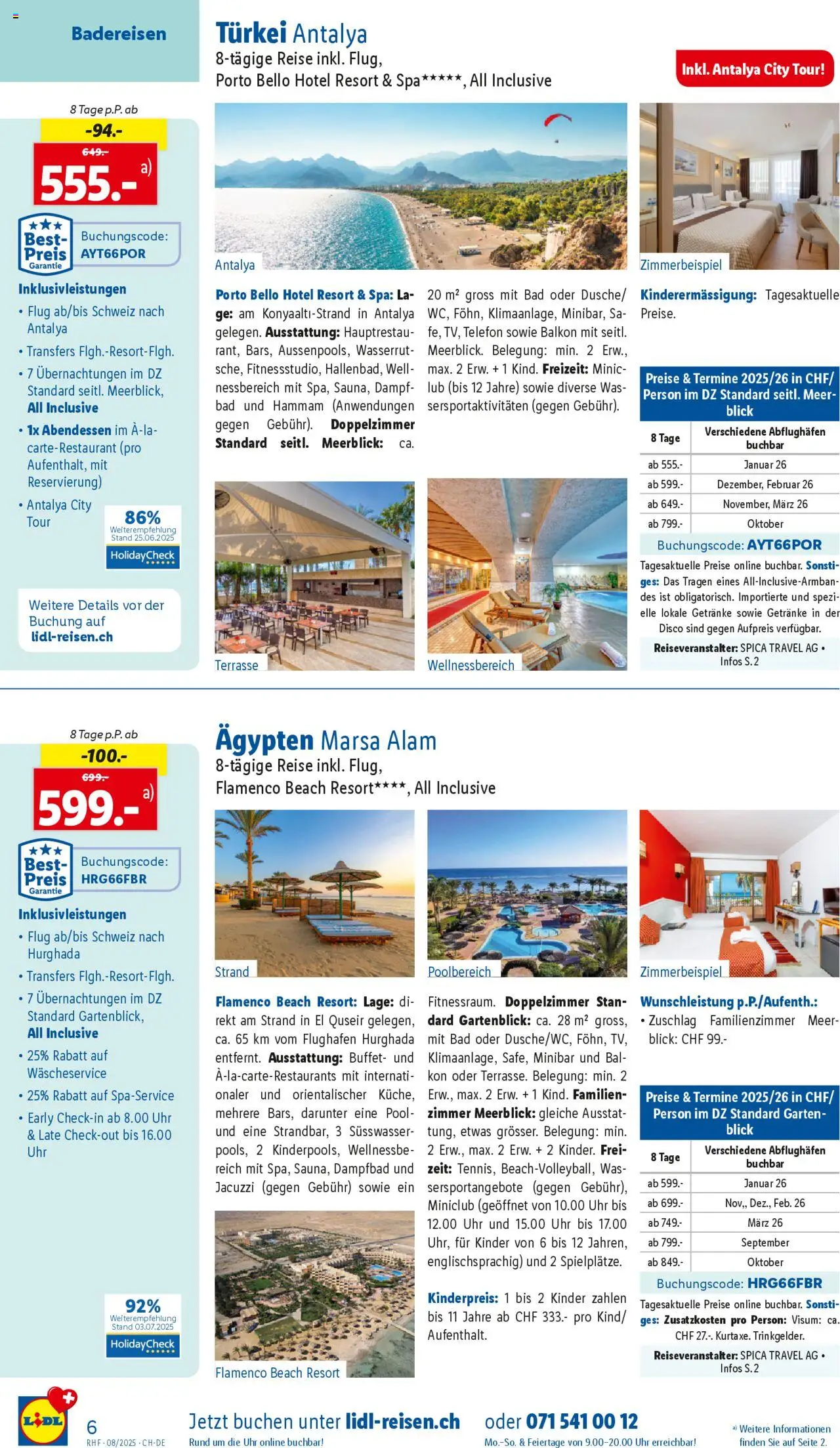 Lidl Aktionen Reisen August ab 30.07.2025 | Seite: 6 | Produkte: Bad, Telefon, Uhr