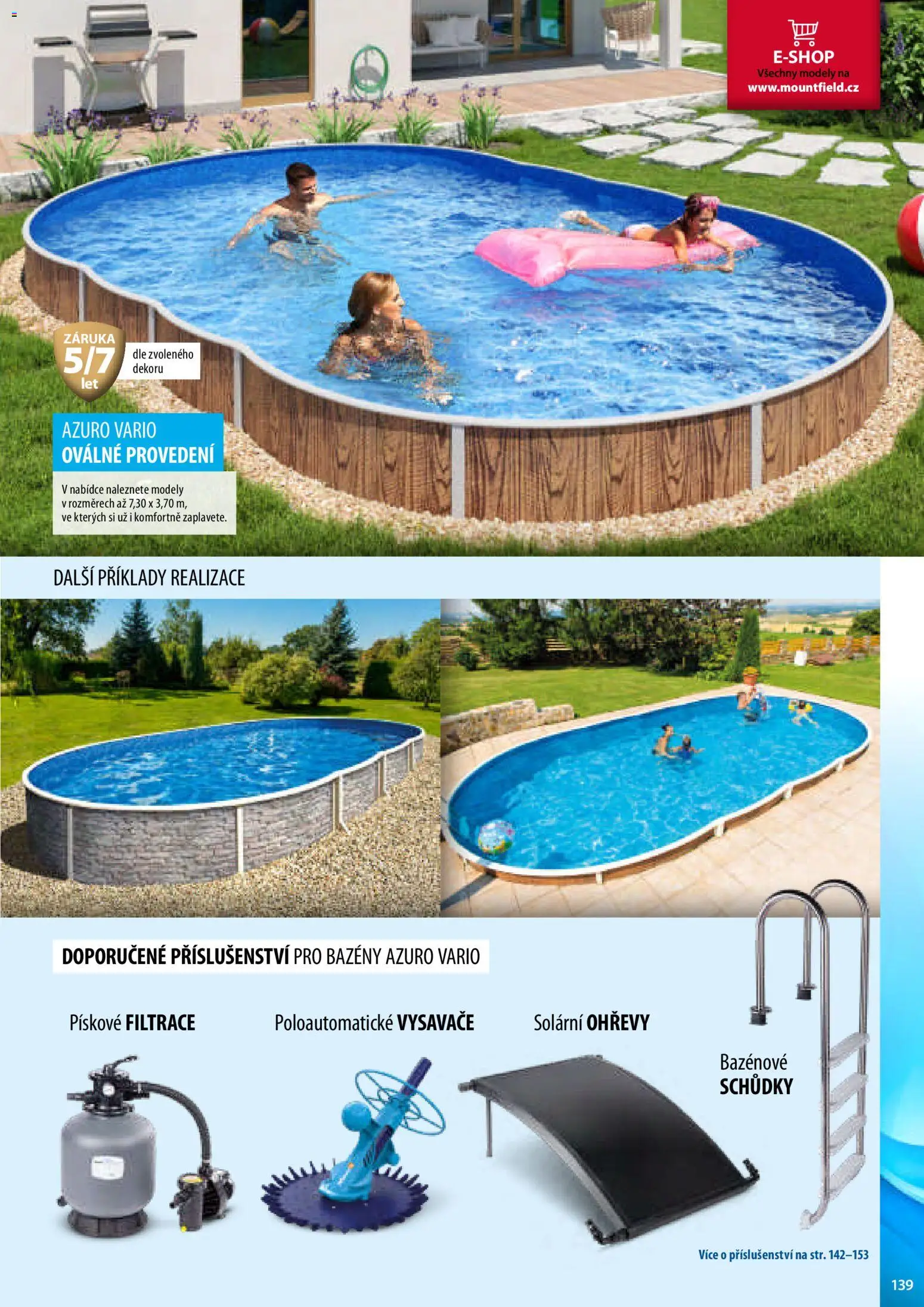 Mountfield katalog od 02.04.2026 | Strana: 139 | Produkty: Bazény, Vysavače, Modely