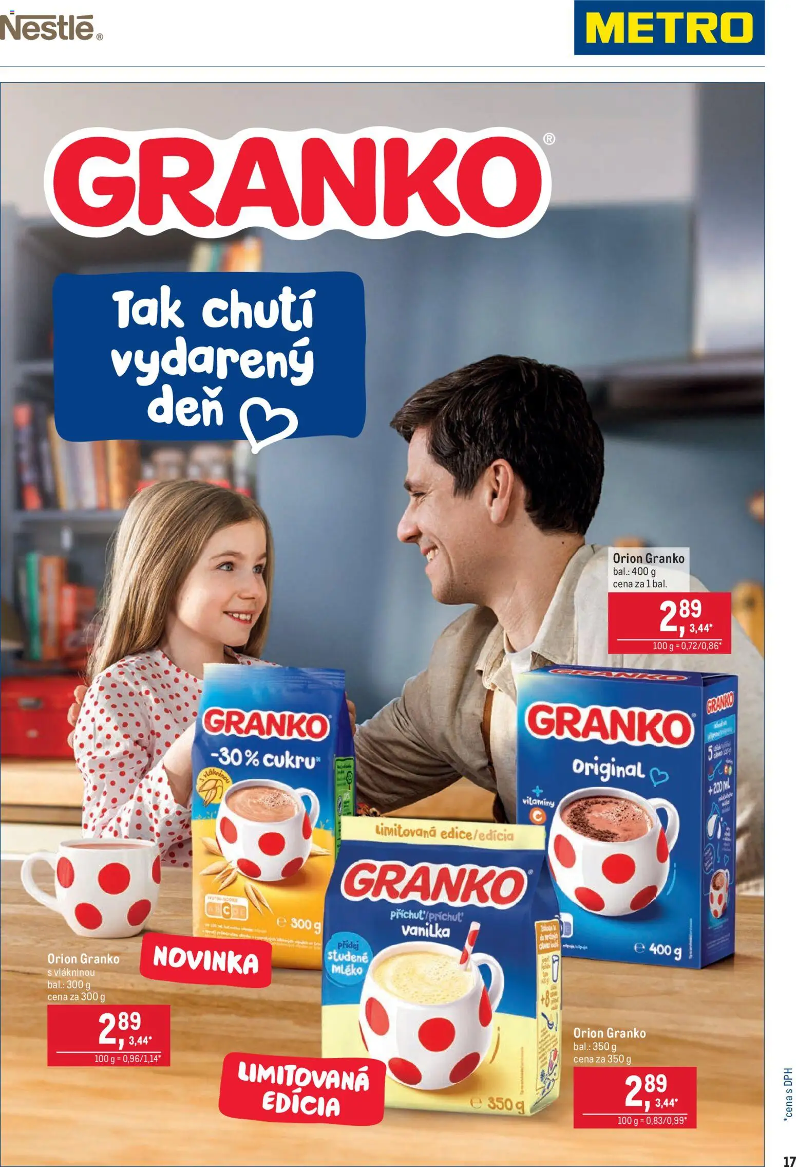 Nové Metro akcie – leták je platný od 05.11.2025 | Strana: 17 | Produkty: Granko