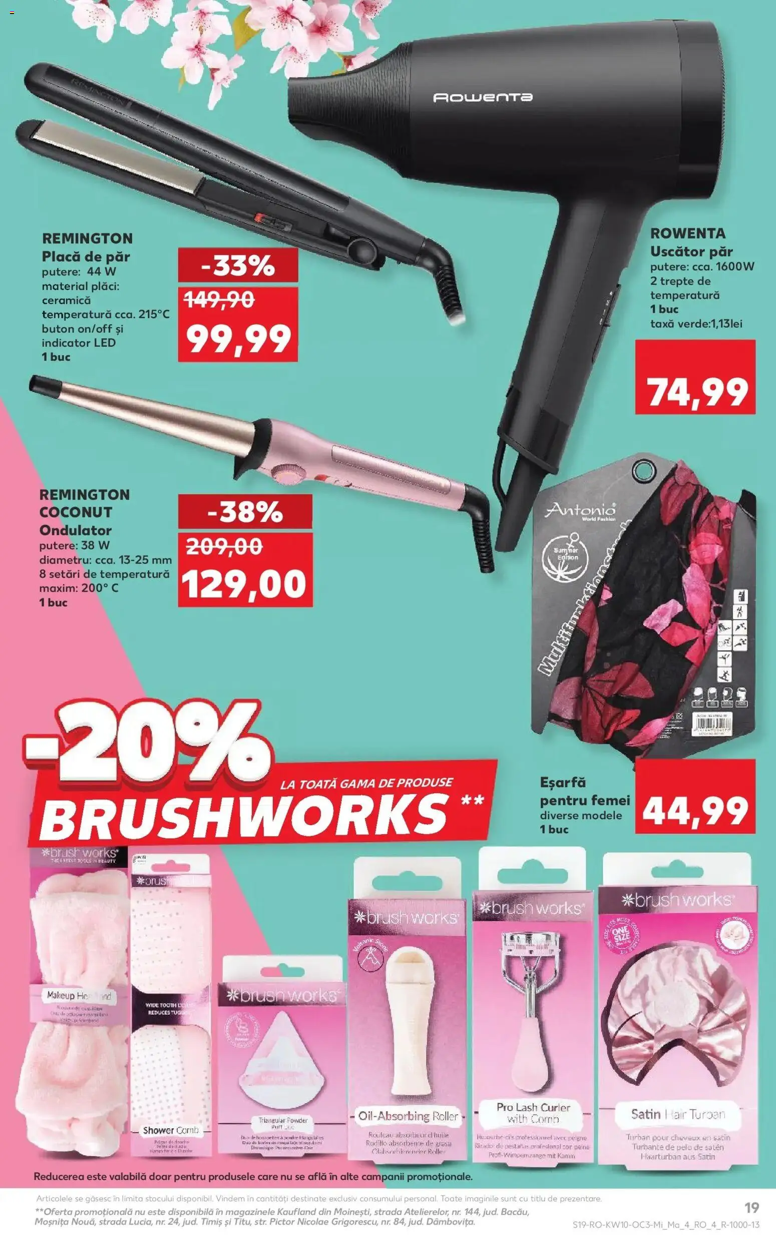 Noul catalog Kaufland – valabil de la 04.03.2026 | Pagină: 19 | Produse: Eșarfă, Uscător, Ondulator, Babak