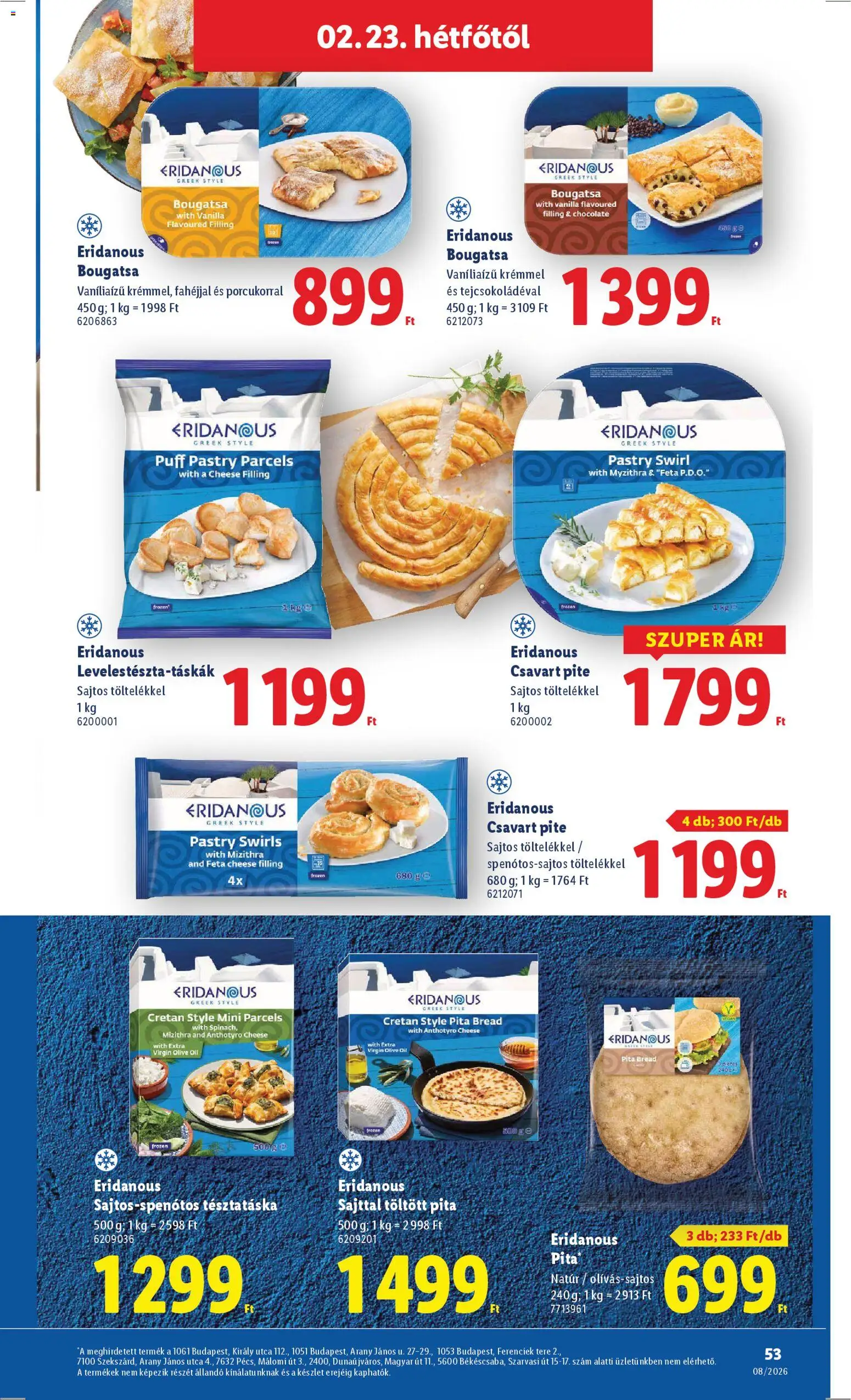 Lidl akciós ujság - amely érvényes a következő dátumtól: 19.02.2026 | Oldal: 53