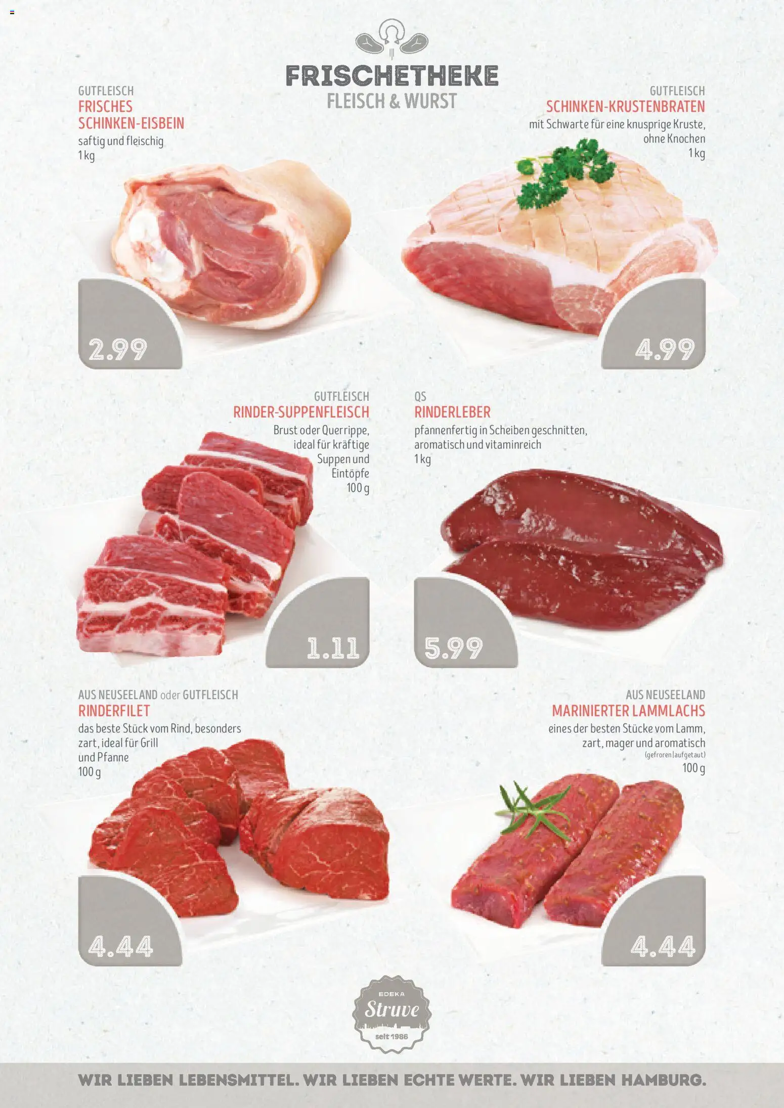 Edeka Struve Prospekt 	 – gültig ab 12.01.2026 | Seite: 4 | Produkte: Grill, Rinderfilet, Wurst, Fleisch