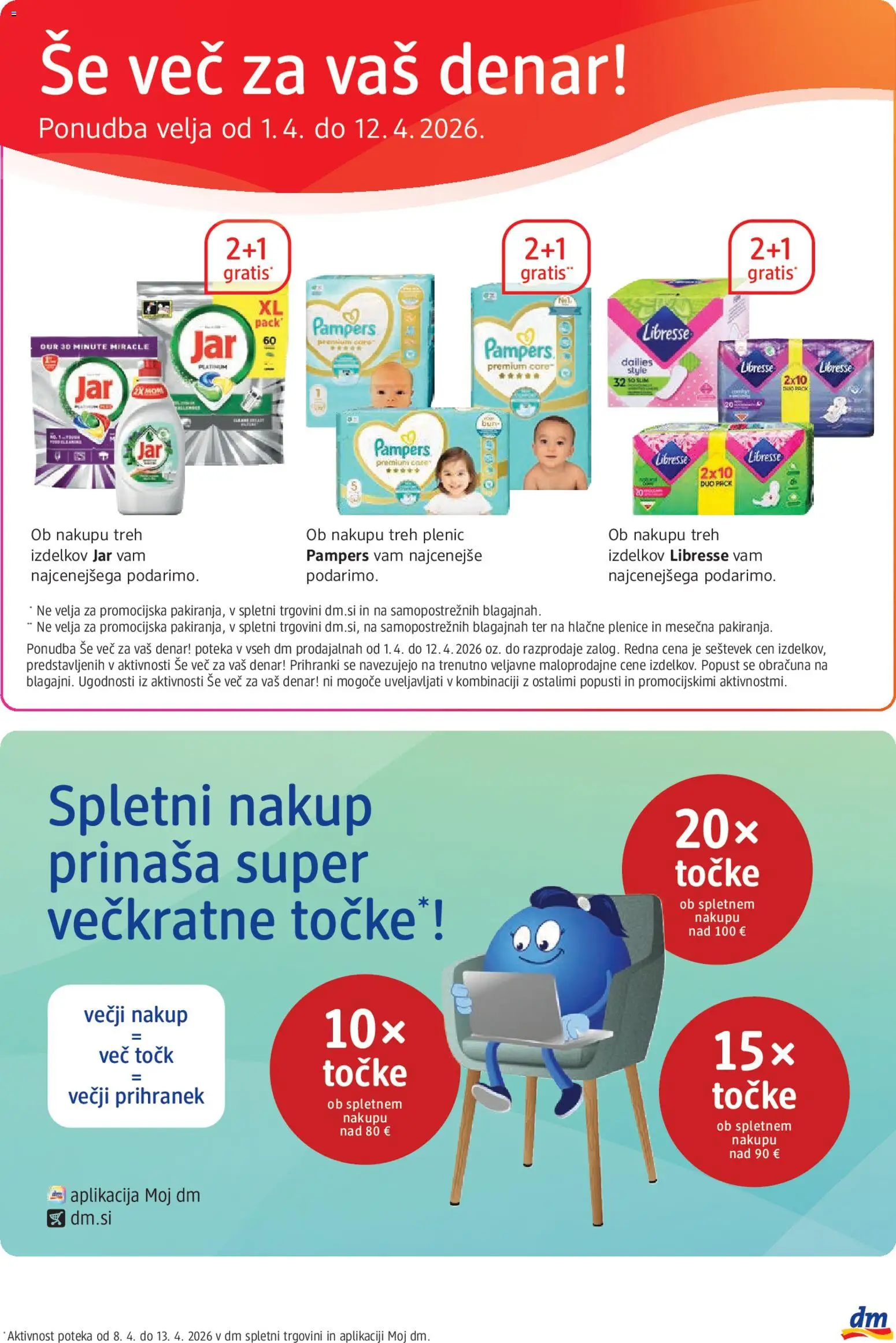 Novi DM Drogerie Markt katalog ponudbe – veljaven od 01.04.2026 | Stran: 31 | Izdelki: Plenice