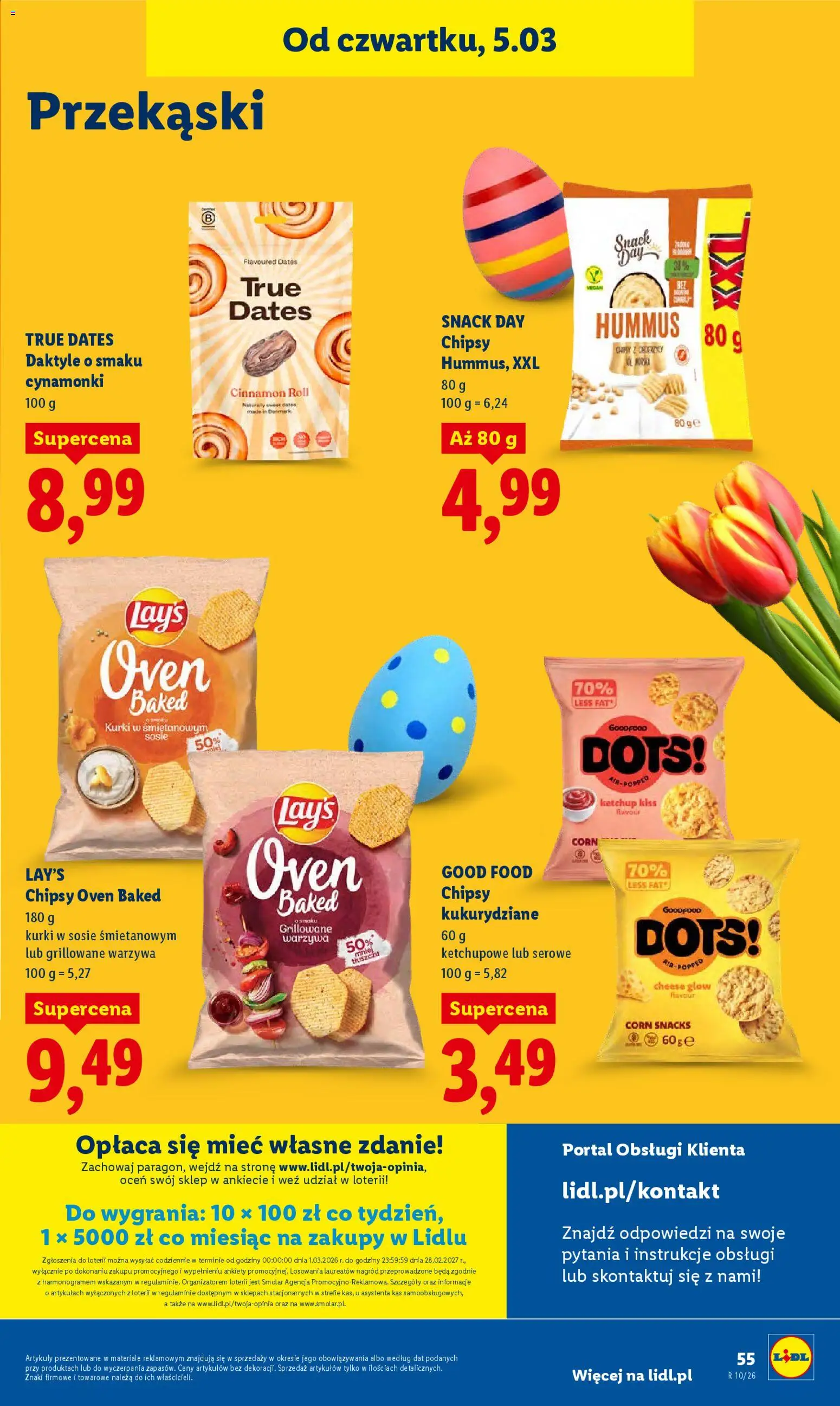 Lidl Polsko leták od 05.03.2026 | Strana: 57 | Produkty: Vegan, Hummus, Lay's, Chipsy