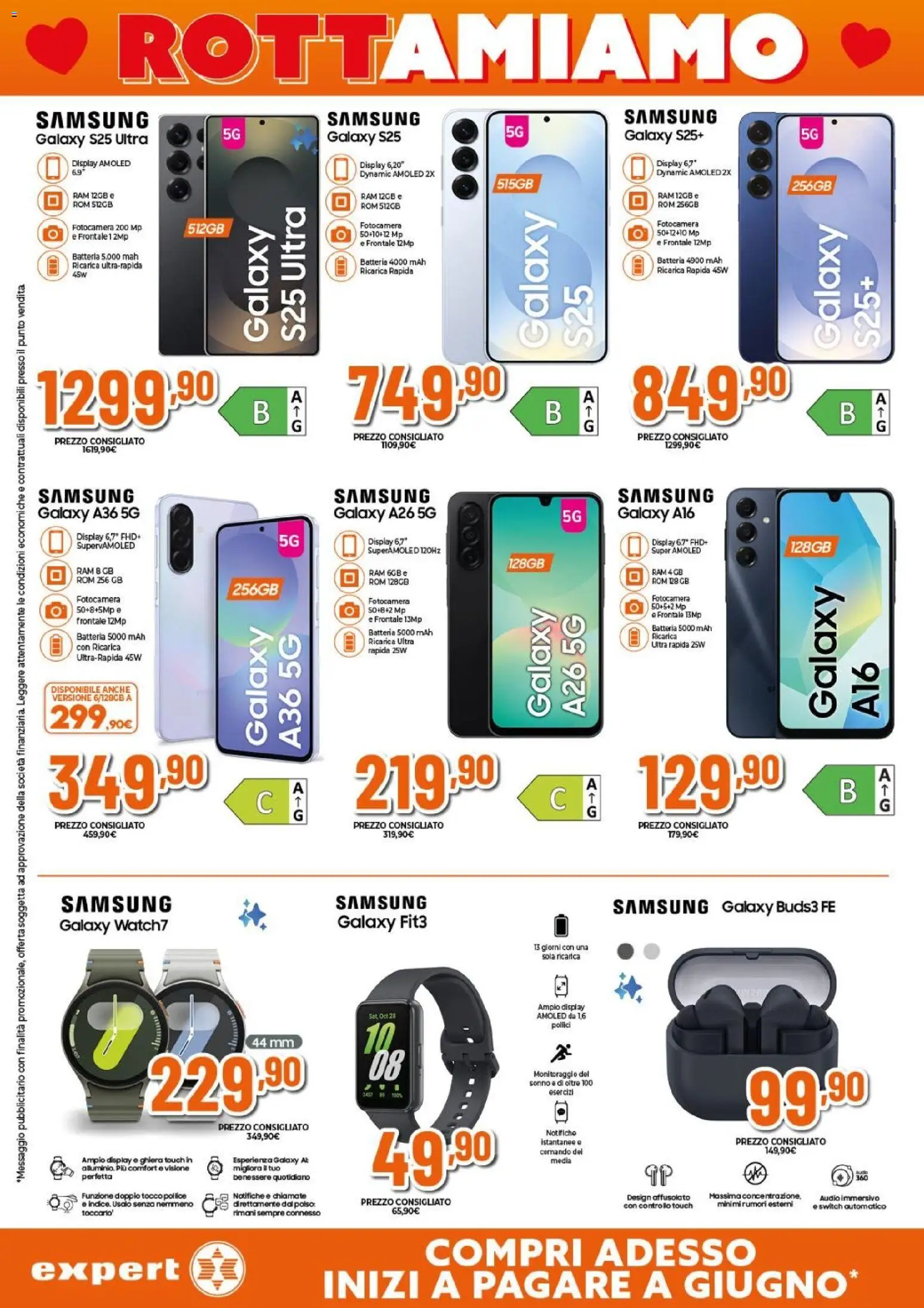 Volantino Expert del 29.01.2026 | Pagina: 17 | Prodotti: Audio, Fotocamera, Batteria, Samsung