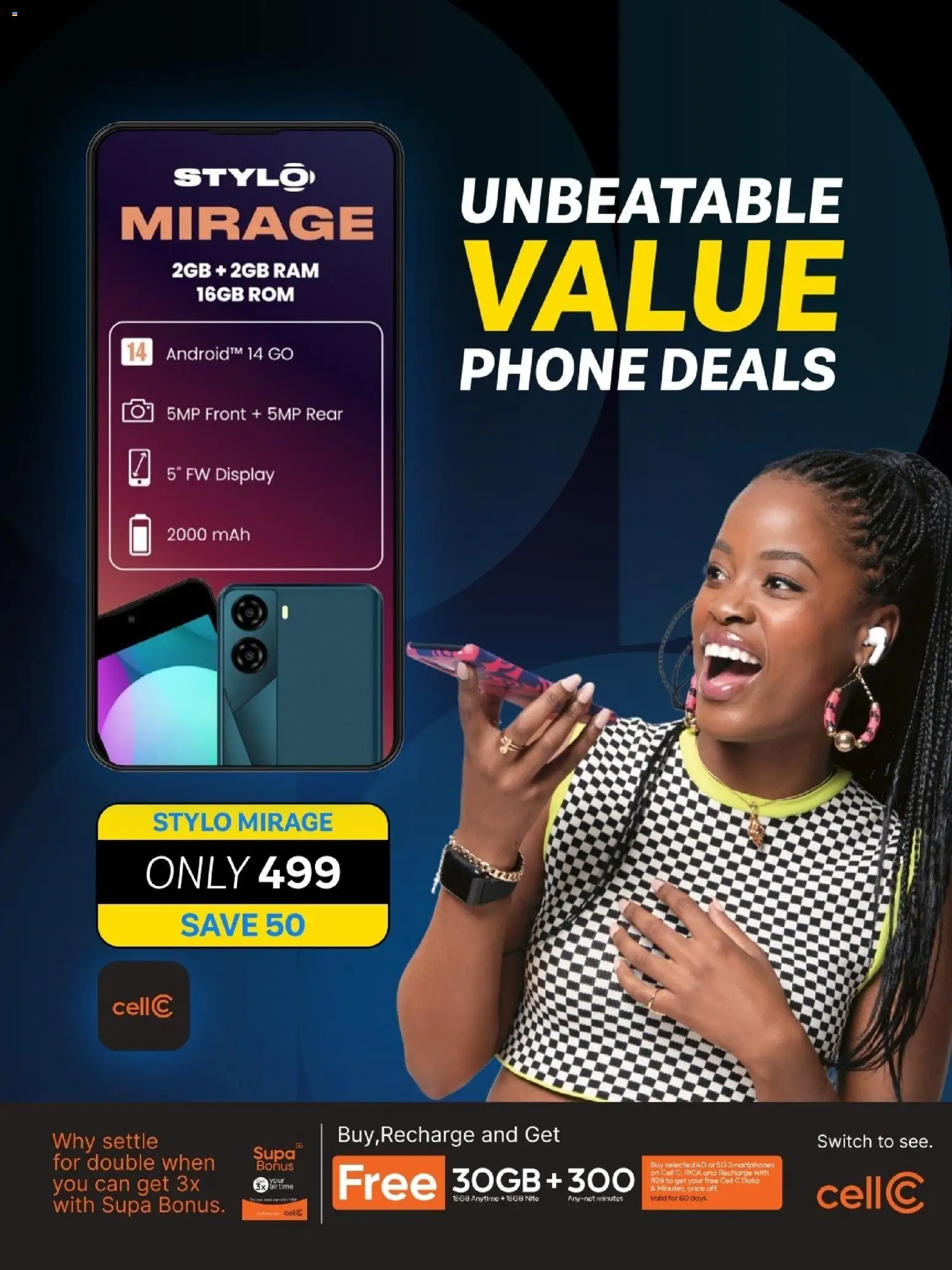 New PEP Stores catalogue – valid from 27.11.2025 | Page: 4 | Products: Data, Phone, Switch