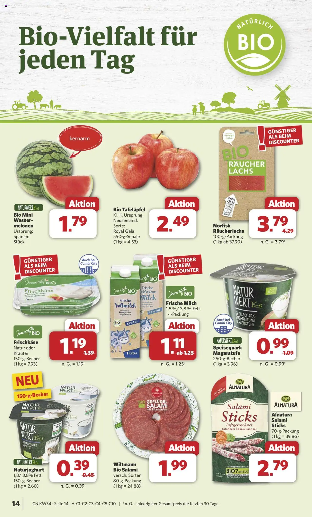 Combi Prospekt 	 - gültig ab dem 18.08.2025 | Seite: 17 | Produkte: Räucherlachs, Wasser, Salami, Speisequark