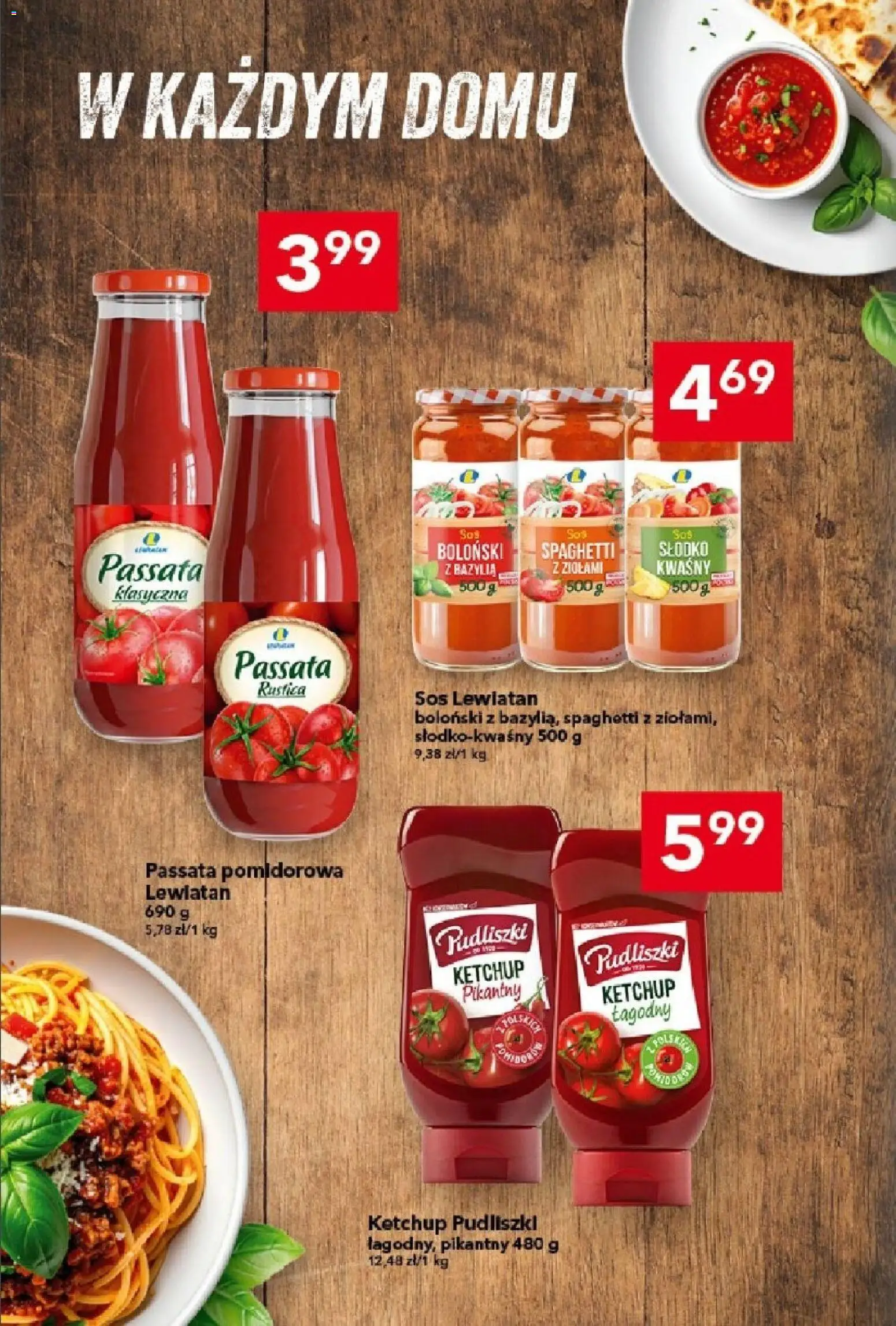 Lewiatan gazetka od 26.02.2026 | Strona: 8 | Produkty: Ketchup, Bazylia, Passata pomidorowa, Sos