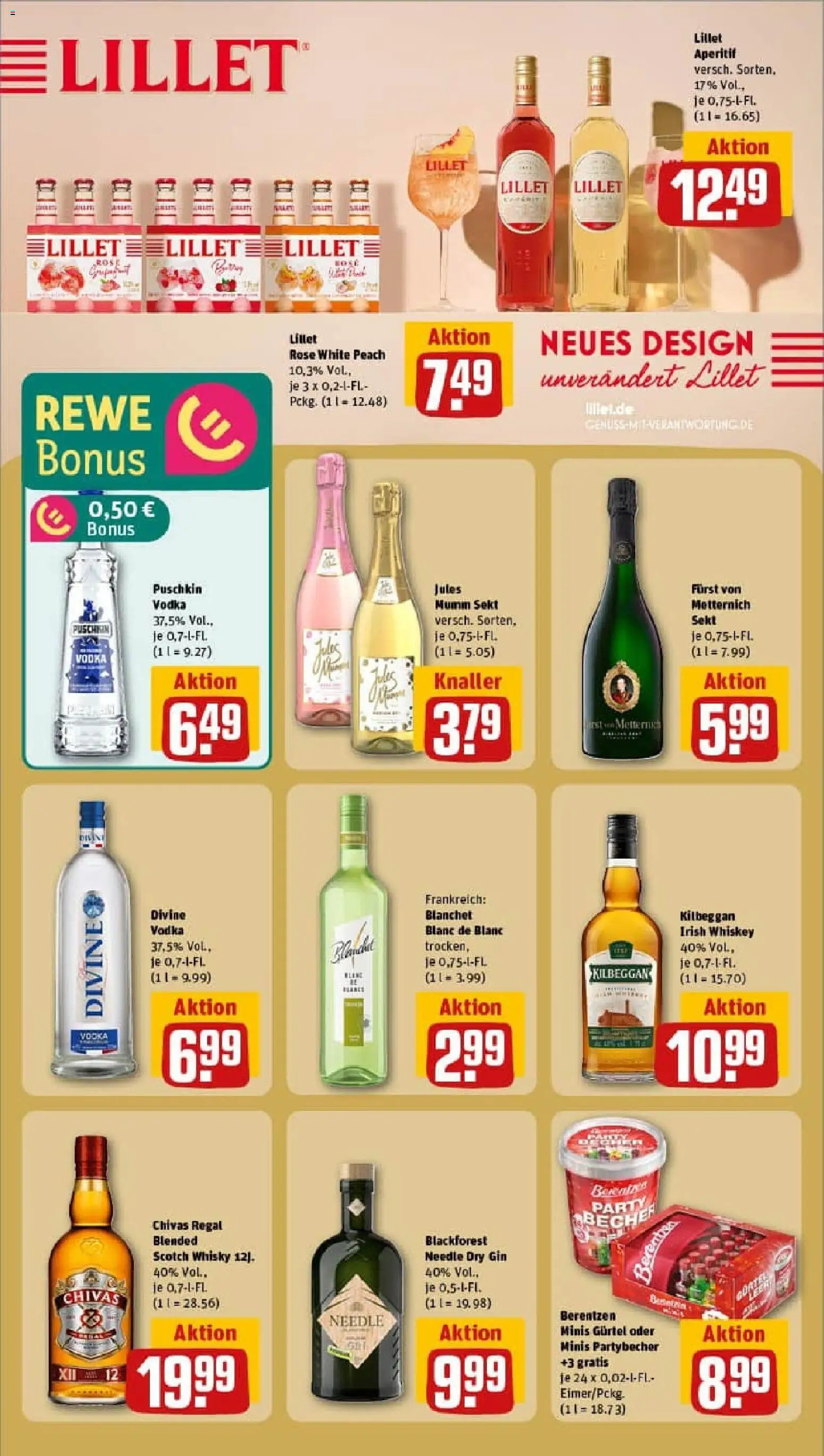 Rewe prospekt Neunkirchen	 – gültig ab 26.10.2025 | Seite: 22 | Produkte: Furst von metternich, Sekt, Lillet, Gin