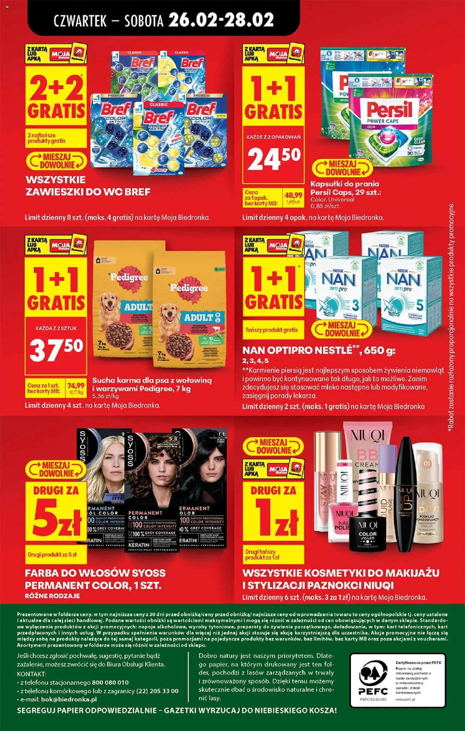 Biedronka gazetka - Oferta w tym tygodniu od 26.02.2026 | Strona: 85 | Produkty: Persil, Napoje, Mleko, Kapsułki do prania