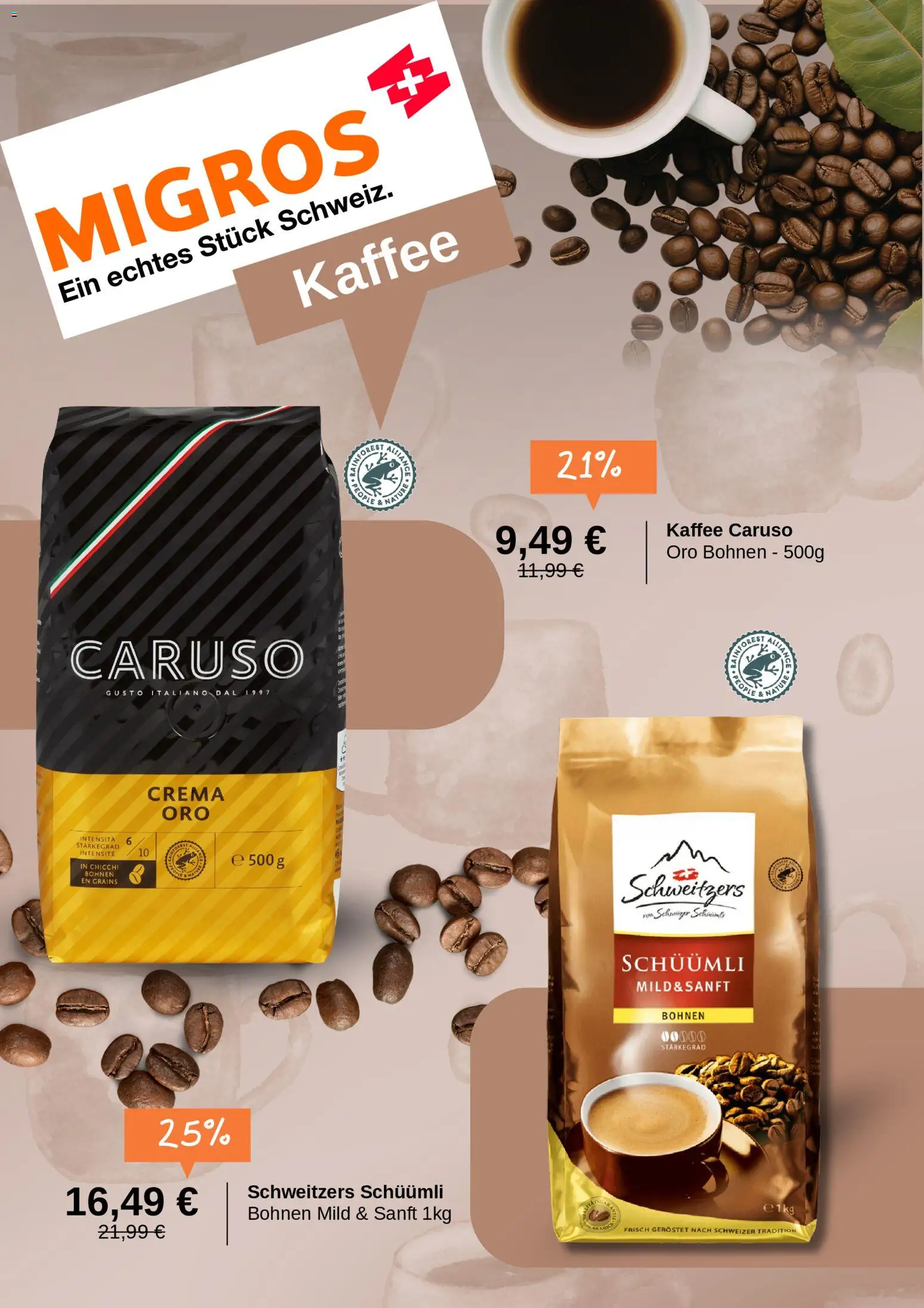 Migros Prospekt 	 – gültig ab 21.04.2026 | Seite: 2 | Produkte: Kaffee
