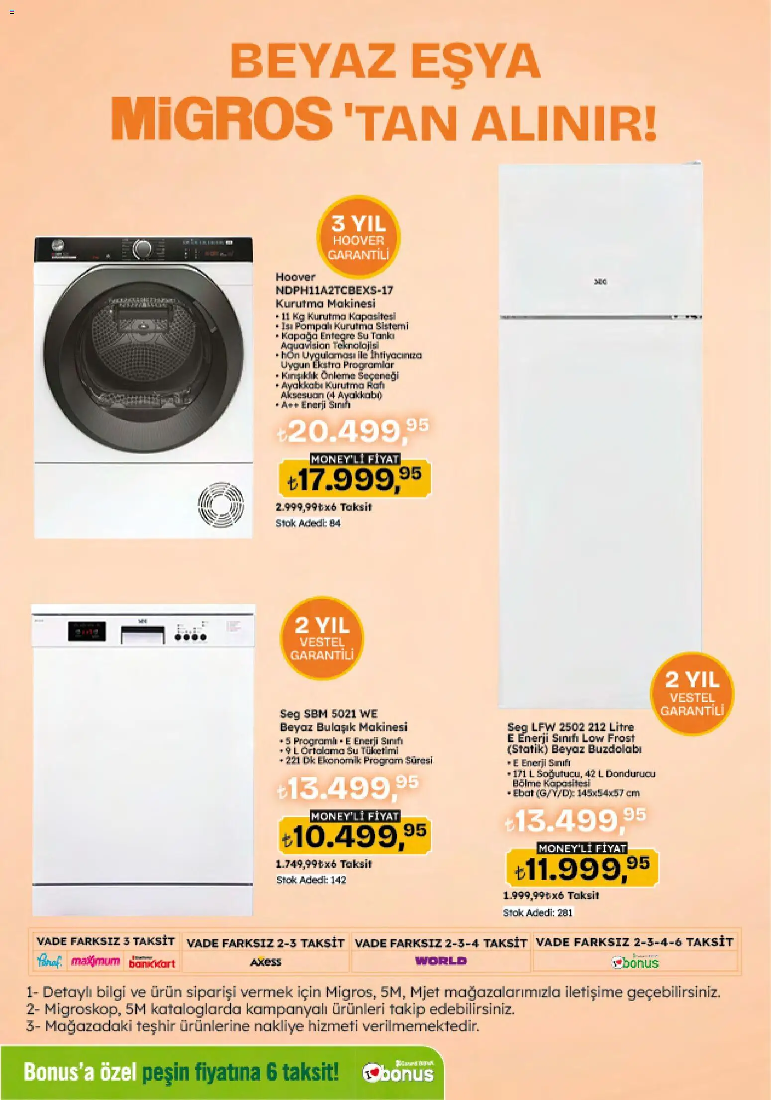 Migros Katalog - 5M Migroskop Dijital - 06.11.2025 tarihinden itibaren geçerlidir | Sayfa: 118 | Ürünler: Kurutma makinesi, Su, Dondurucu, Bulaşık makinesi