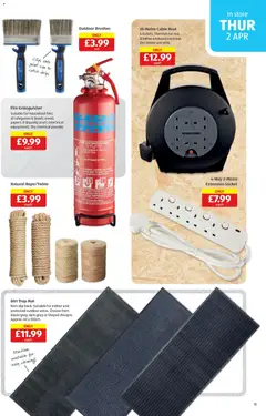Preview of Aldi - Weekly offers UK Specialbuys valid from 02.04.2026 | Page: 13 | Products: Socket, Powder, Paint, Cable