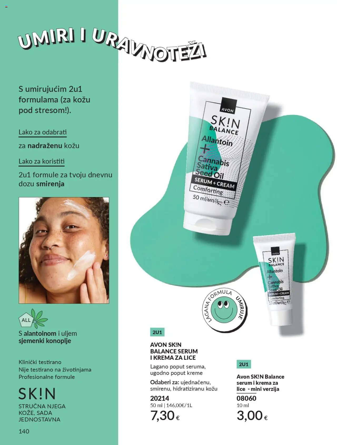 Avon katalog | vrijedi od 30.09.2025 | Stranica: 140 | Proizvodi: Krema za lice, Krema
