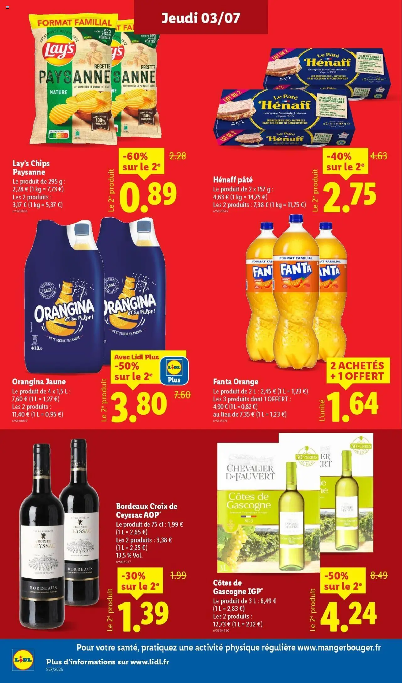  | Page: 12 | Produits: Orangina, Pomme, Pomme de terre, Vin