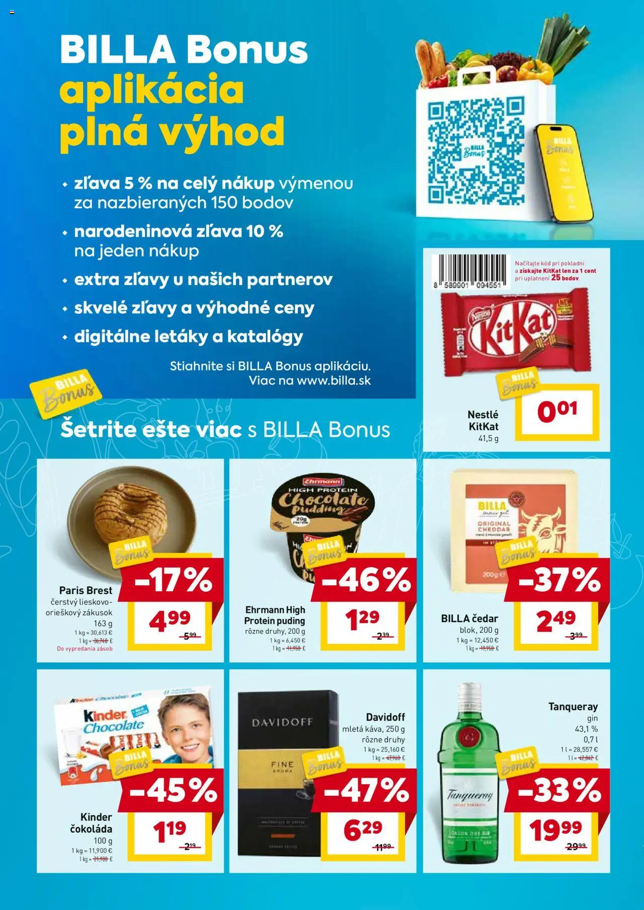 Billa Bajkalská │ platný od 27.08.2025 | Strana: 6 | Produkty: Davidoff, Protein, Puding, Čokoláda