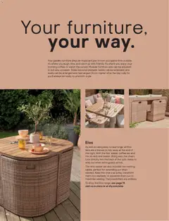 Preview of B&Q - Outdoor living valid from 23.02.2026 | Page: 64 | Products: Garden furniture, Coffee, Suit, Watch