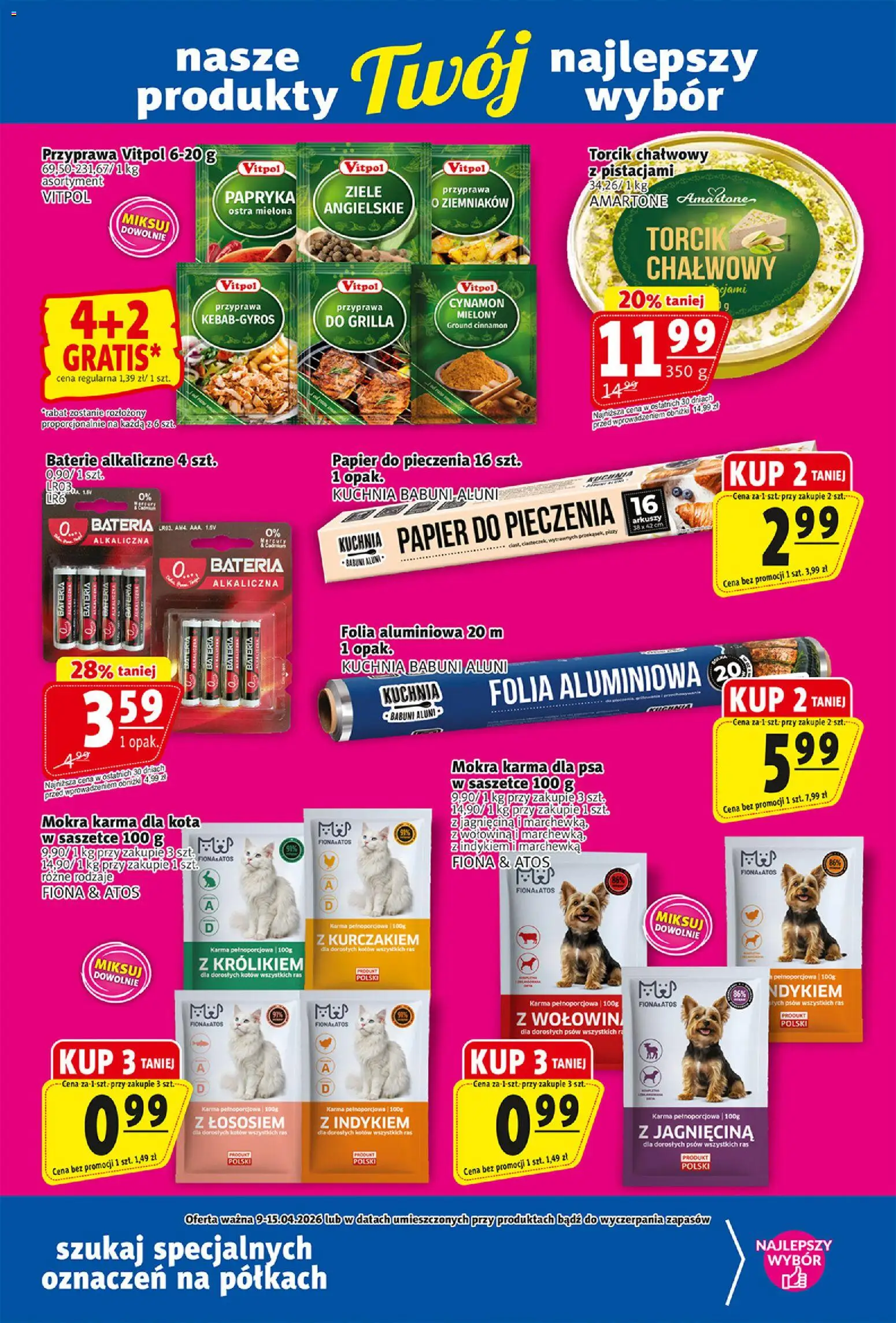 Prim Market gazetka od 09.04.2026 | Strona: 17 | Produkty: Papryka, Bateria, Karma dla psa, Wołowina