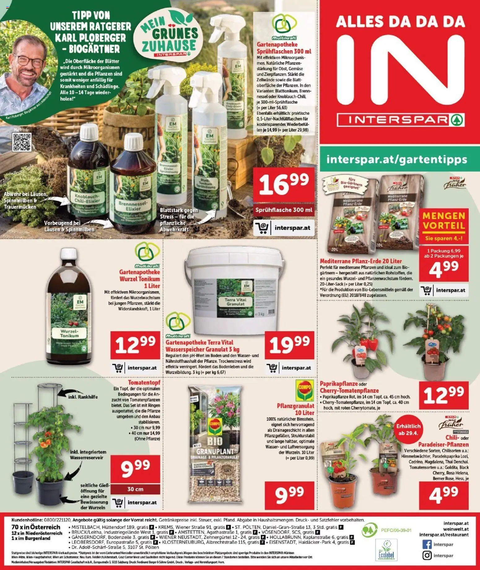 Interspar Flugblatt - Burgenland Nord gültig ab 23.04.2026 | Seite: 24 | Produkte: Wasser, Gemüse, Knoblauch, Chili