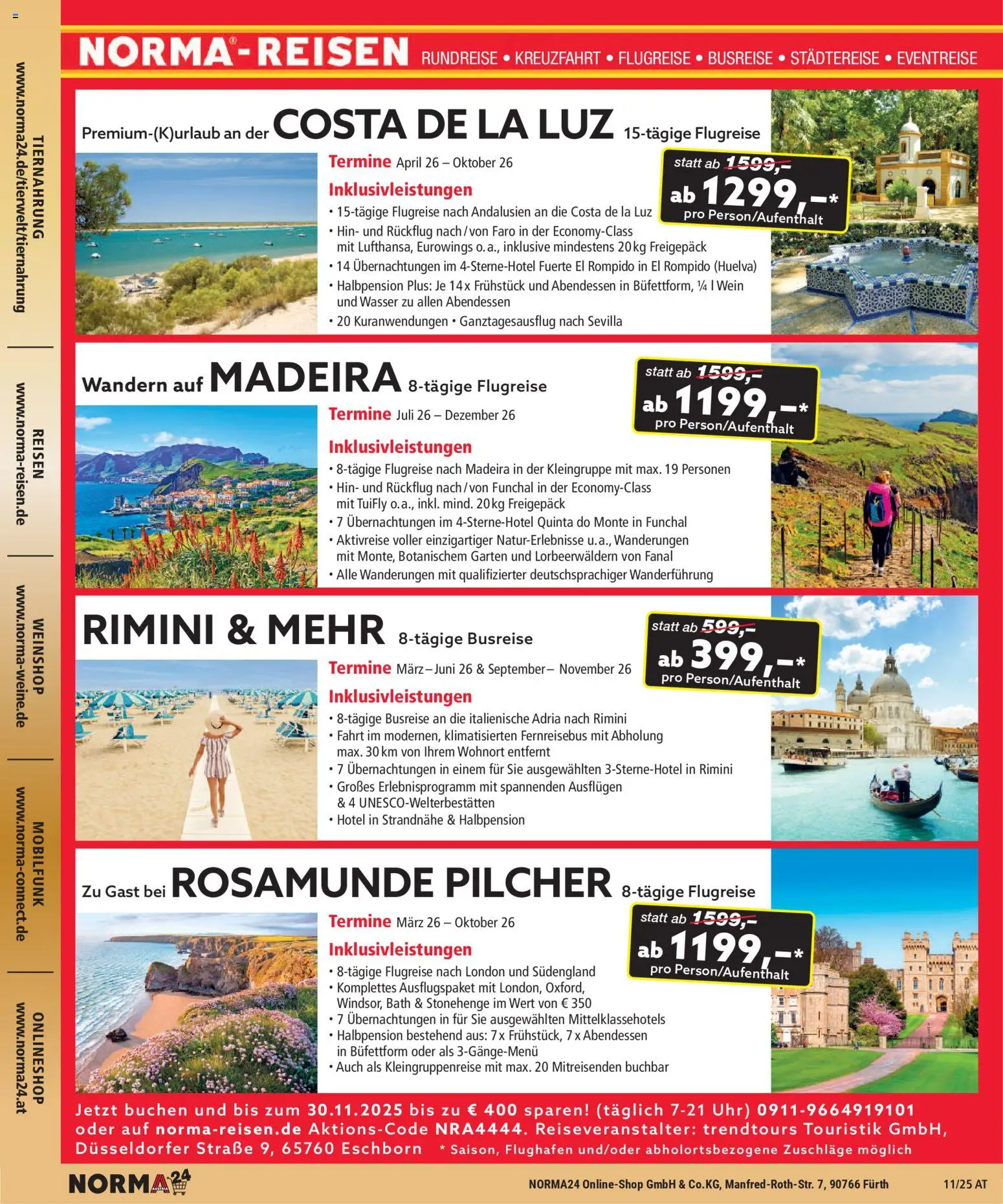 Norma Bestellmagazin  gültig ab 01.11.2025 | Seite: 28 | Produkte: Wasser, Uhr, Wein