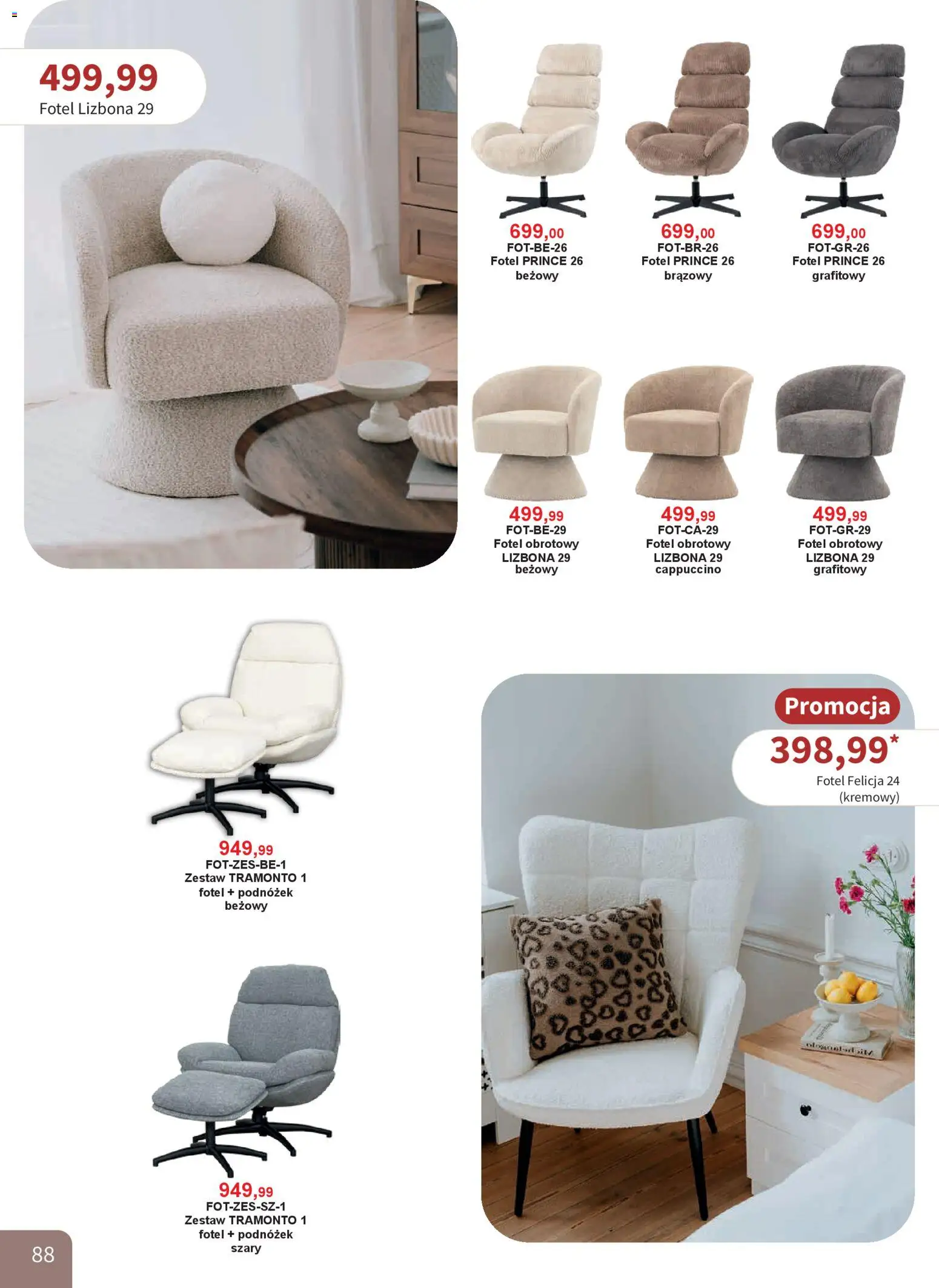 Bodzio Katalog od 01.01.2026 | Strona: 88 | Produkty: Cappuccino, Fotel