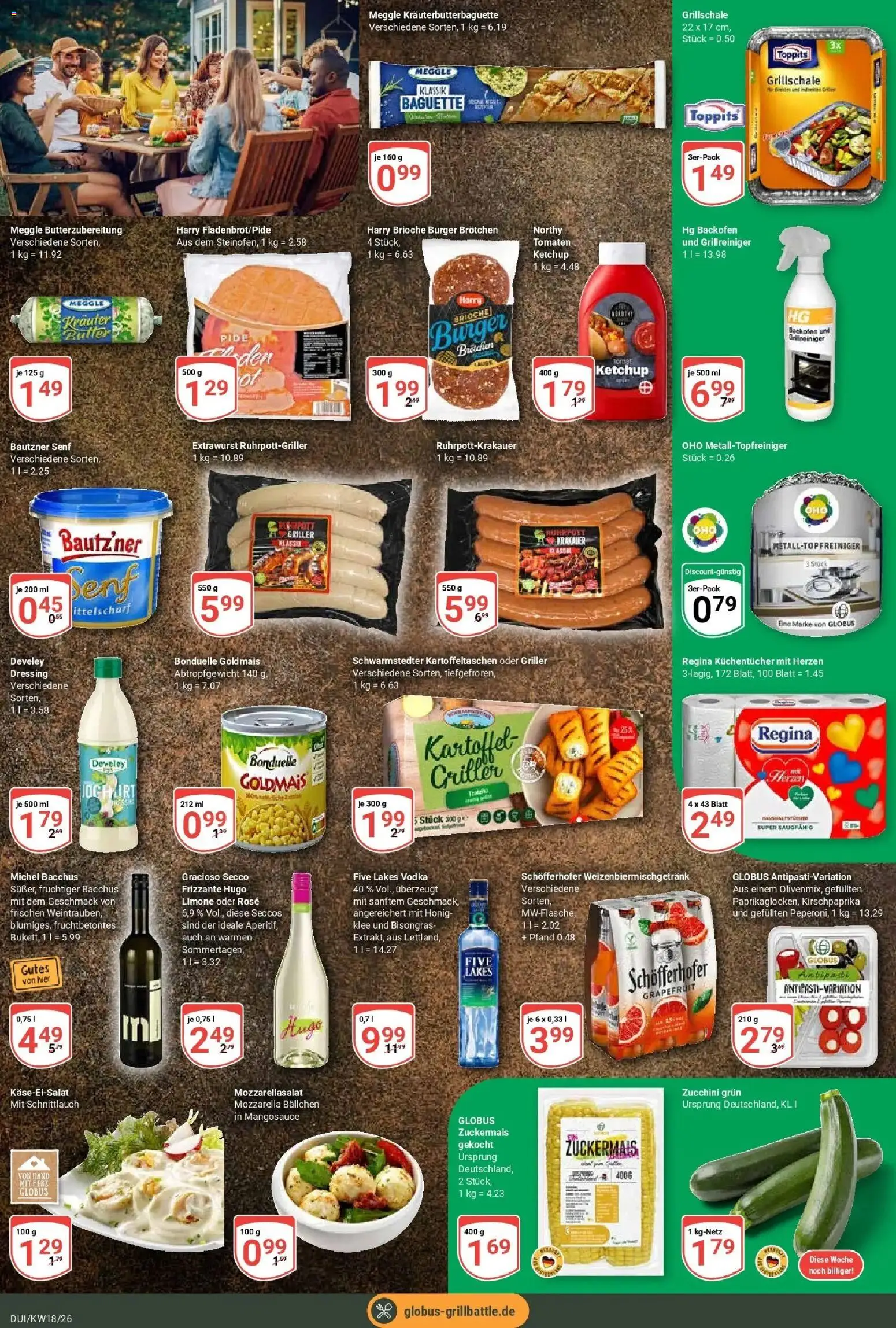 Globus Prospekt Duisburg	 – gültig ab 27.04.2026 | Seite: 20 | Produkte: Burger, Backofen, Vodka, Hugo