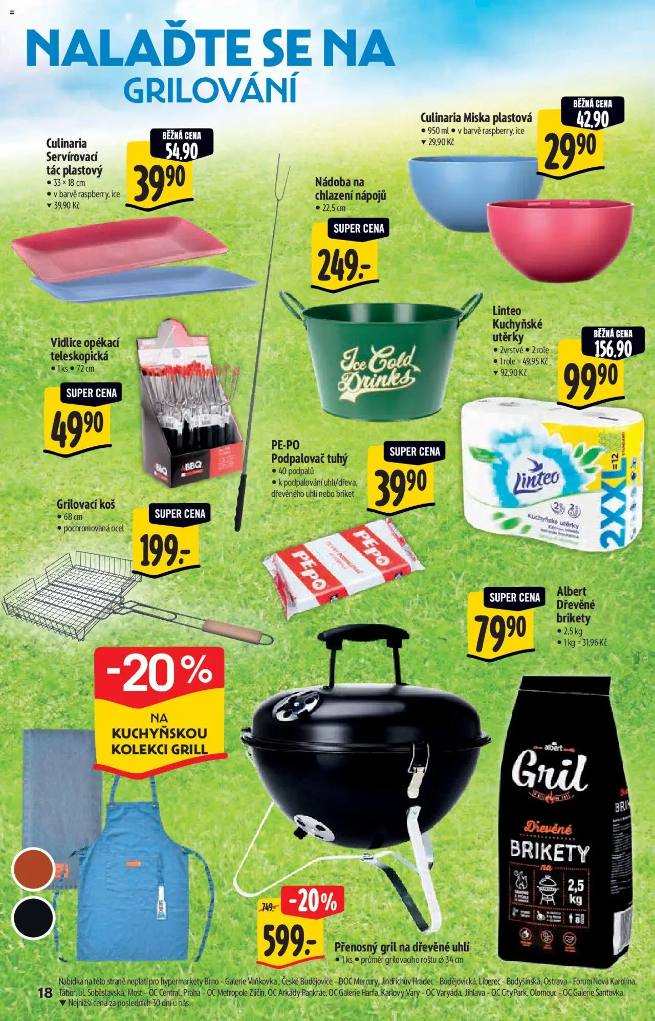 Albert katalog - Hypermarket od 04.06.2025 | Strana: 18 | Produkty: Grilování, Pepo podpalovač, Miska, Tác