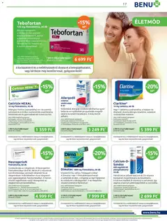 BENU Gyógyszertárak akciós újság - amely érvényes a következő dátumtól: 01.03.2026 | Oldal: 17