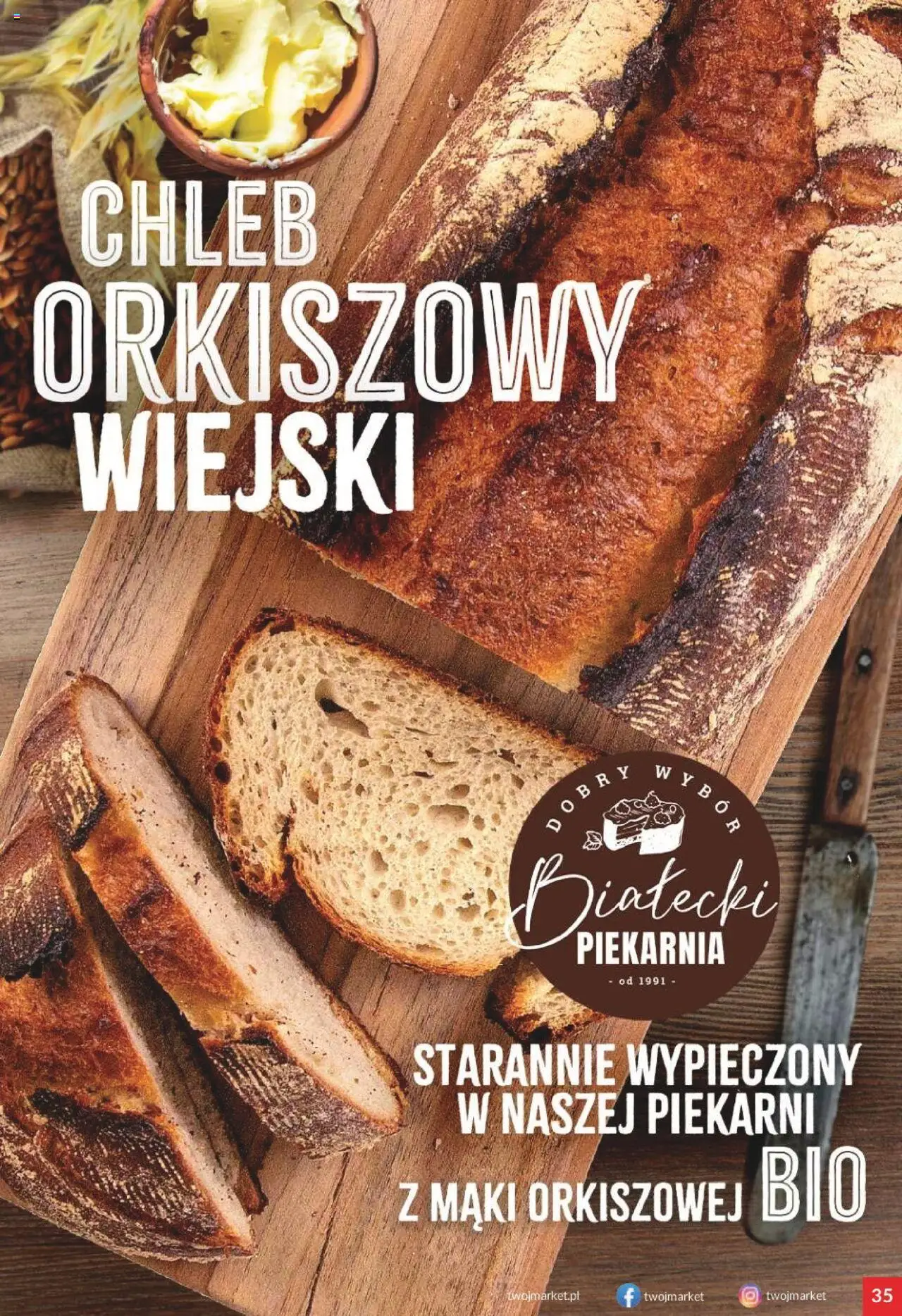 Twój Market Gazetka od 10.09.2025 | Strona: 35 | Produkty: Piekarnia, Chleb