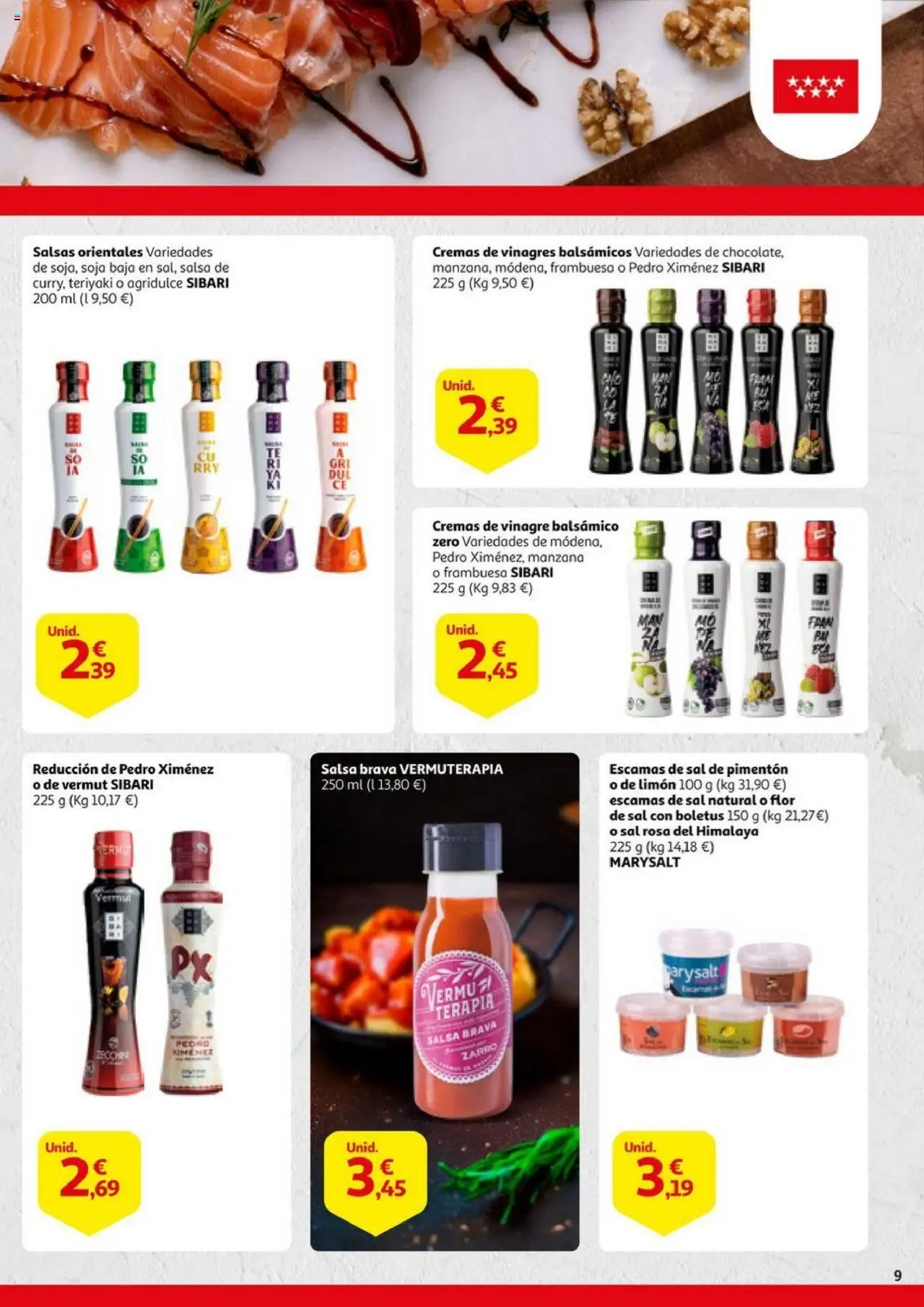 Alcampo - Alimentos de Madrid │ válido desde el 02.10.2025 | Página: 9 | Productos: Salsa brava, Manzana, Δεξαμενή