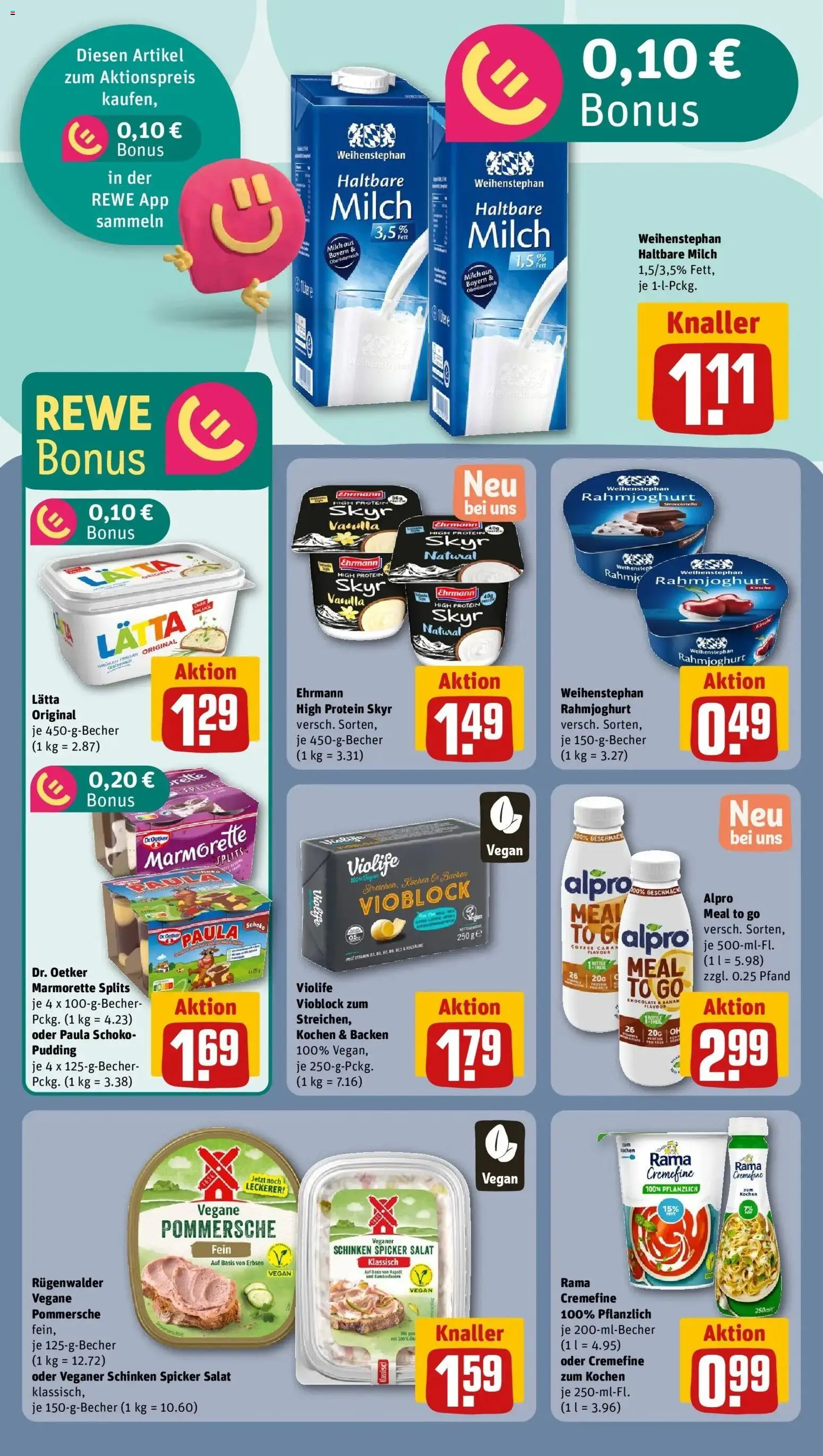 Rewe Prospekt Northeim	 – gültig ab 01.03.2026 | Seite: 15 | Produkte: Butter, Rama cremefine, Skyr, Alpro