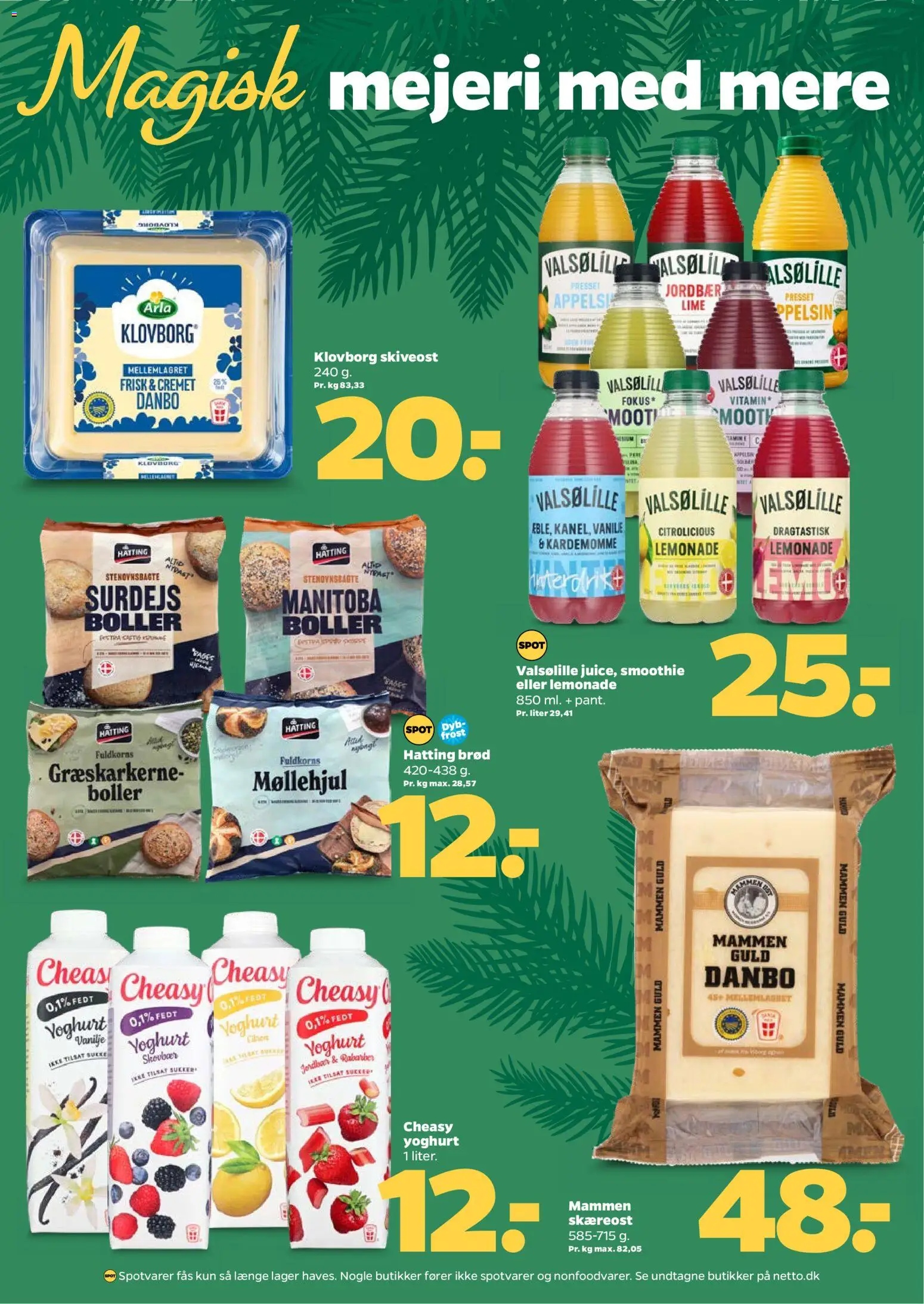 Netto tilbudsavis – gyldig fra 20.12.2025 | Side: 13 | Produkter: Rabarber, Yoghurt, Lime, Smoothie