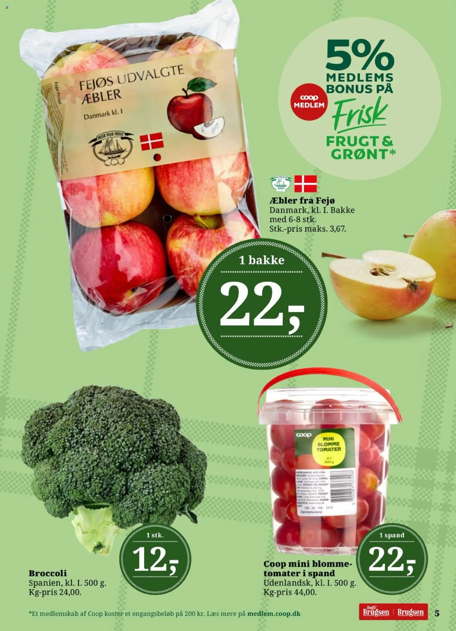 Dagli'Brugsen tilbudsavis – gyldig fra 13.03.2026 | Side: 6 | Produkter: Æbler, Tomater, Broccoli