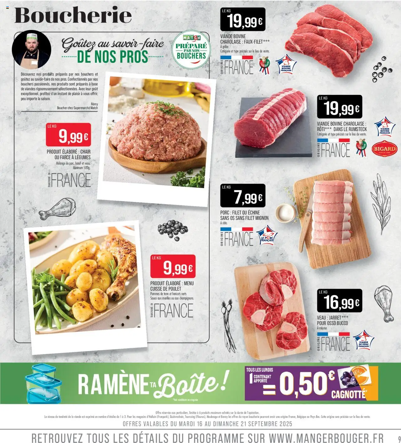  | Page: 9 | Produits: Base, Viande, Porc, Viande bovine
