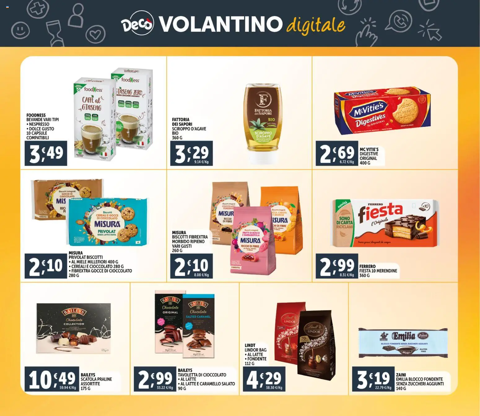 Volantino Decò del 20.01.2026 | Pagina: 23 | Prodotti: Dolcificante, Caffè, Cioccolato, The