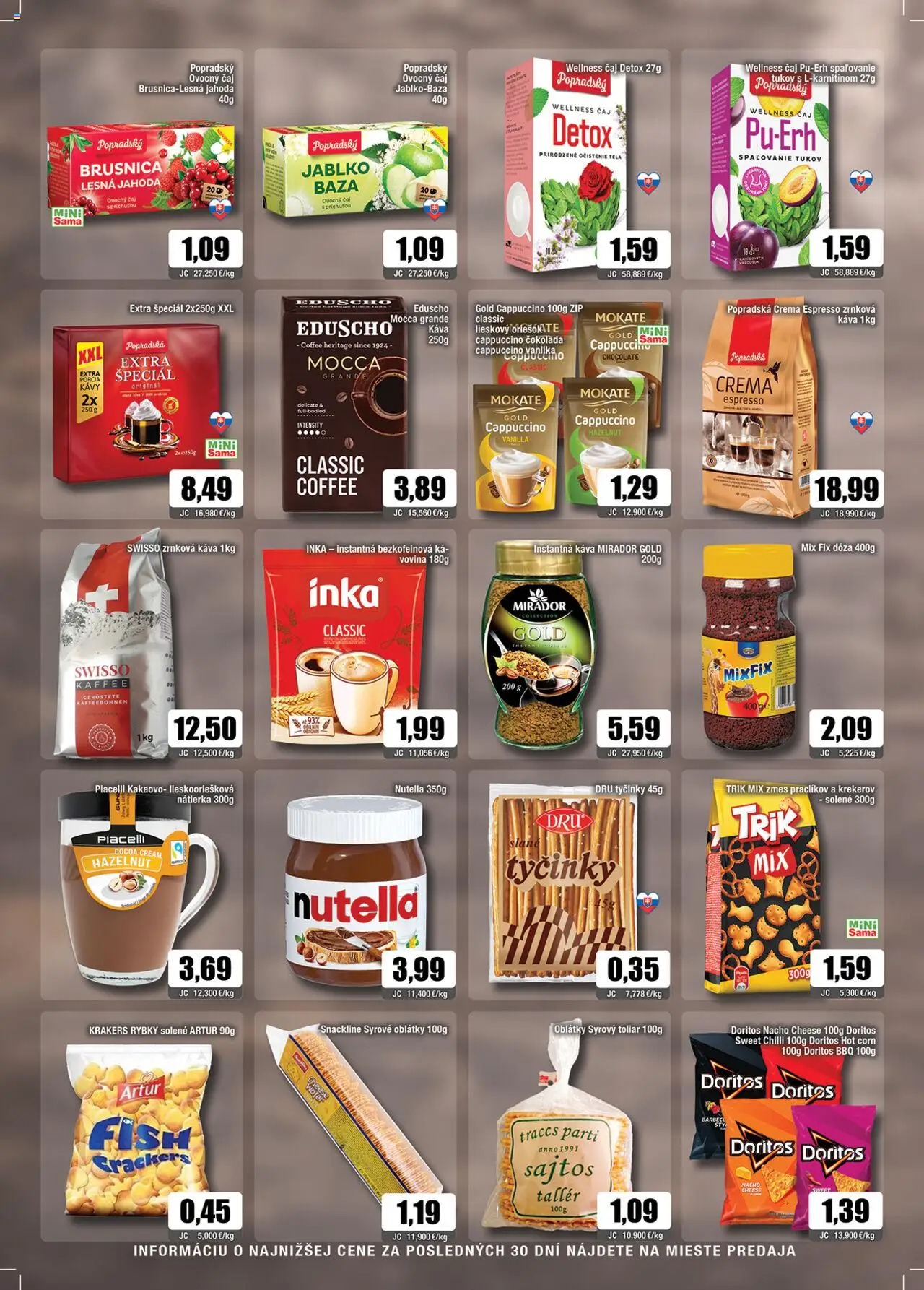 Nové Sama akcie – leták je platný od 12.09.2025 | Strana: 7 | Produkty: Káva, Čaj, Čokoláda, Nutella