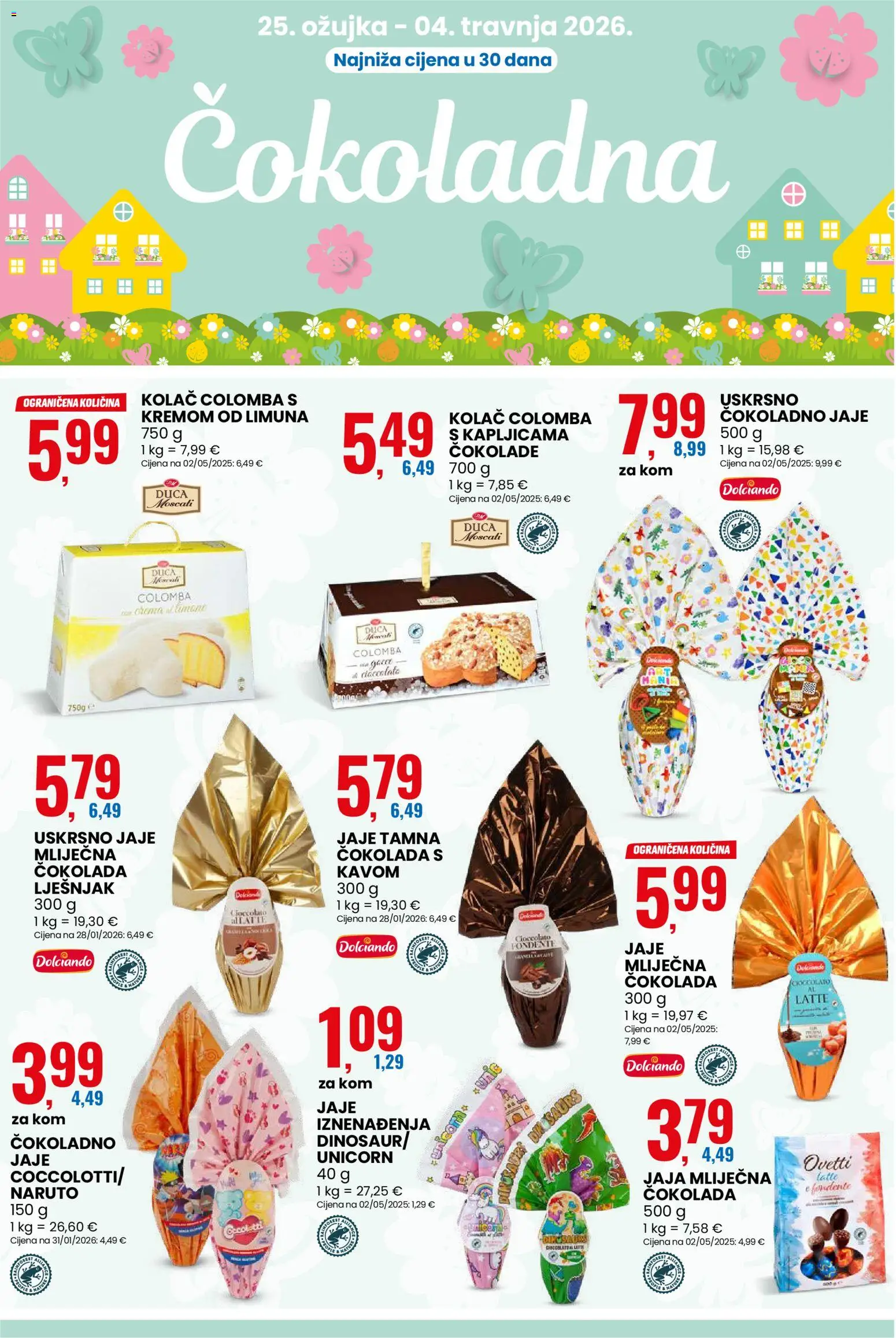 Eurospin katalog | vrijedi od 25.03.2026 | Stranica: 10 | Proizvodi: Jaja, Čokolada, Lješnjak