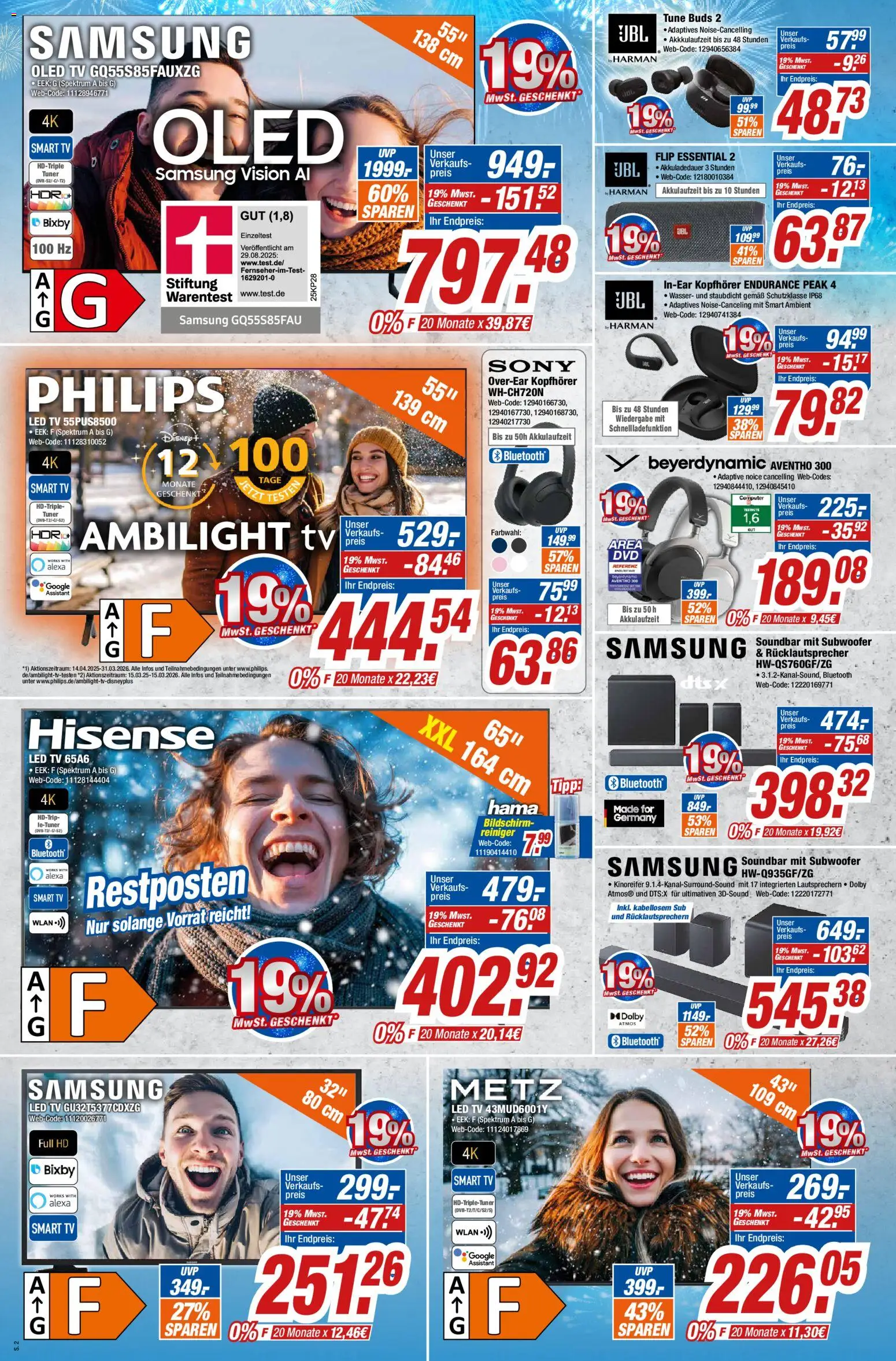 Expert Prospekt 	 – gültig ab 02.01.2026 | Seite: 2 | Produkte: Samsung, Soundbar, Bildschirm, TV