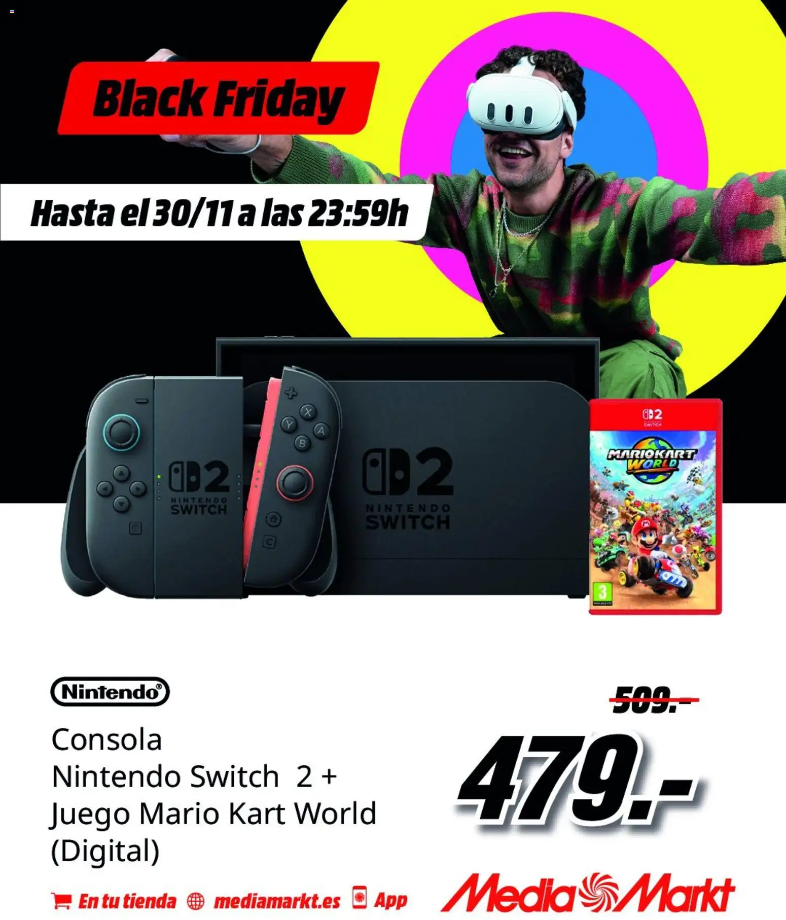 Media Markt Black Friday │ válido desde el 24.11.2025 | Página: 3 | Productos: Consola, Nintendo