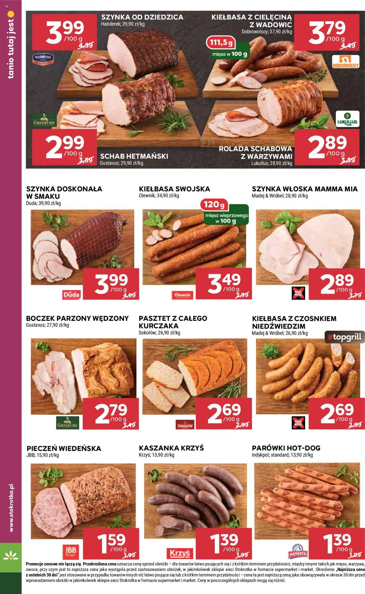 Stokrotka Gazetka od 17.06.2025 | Strona: 14 | Produkty: Schab, Rolada, Stokrotka, Boczek parzony