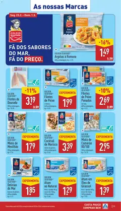 Pré-visualização Aldi folheto válido de 23.02.2026 | Página: 11 | Produtos: Dourada, Atum, Óleo, Peixe