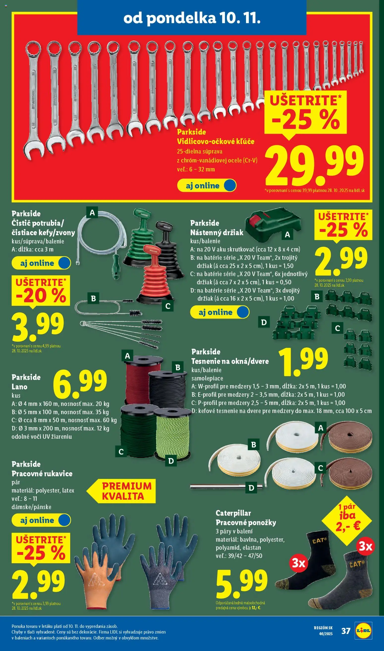 Nové Lidl akcie – leták je platný od 10.11.2025 | Strana: 61 | Produkty: Aku skrutkovač, Skrutkovač, Aku, Dvere