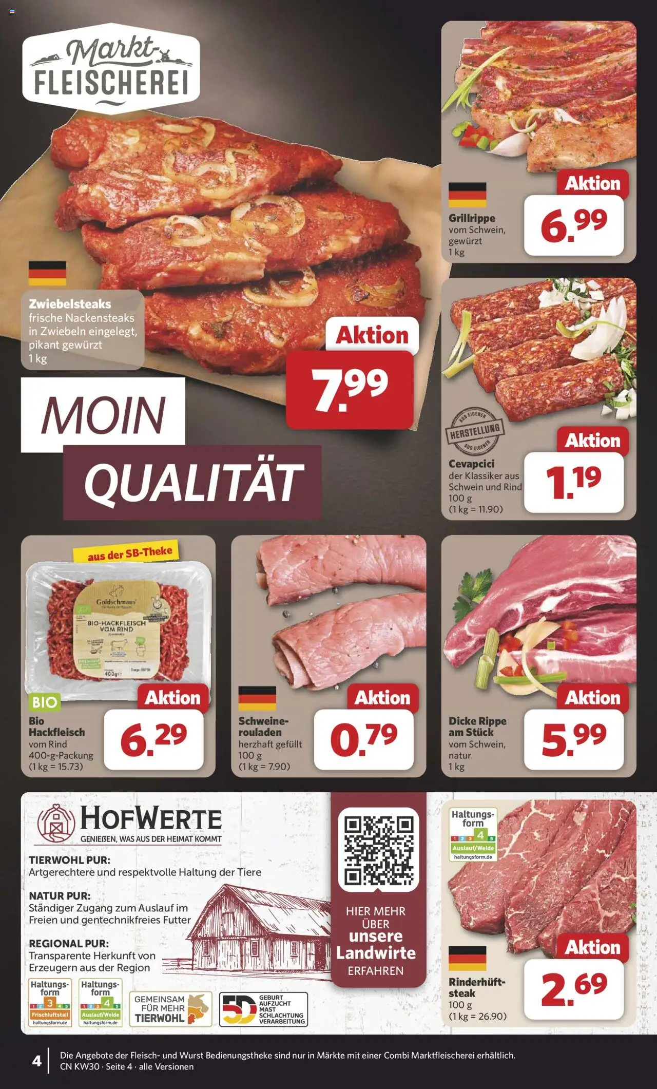 Combi Prospekt 	 - gültig ab dem 21.07.2025 | Seite: 5 | Produkte: Nackensteaks, Cevapcici, Fleisch, Hackfleisch
