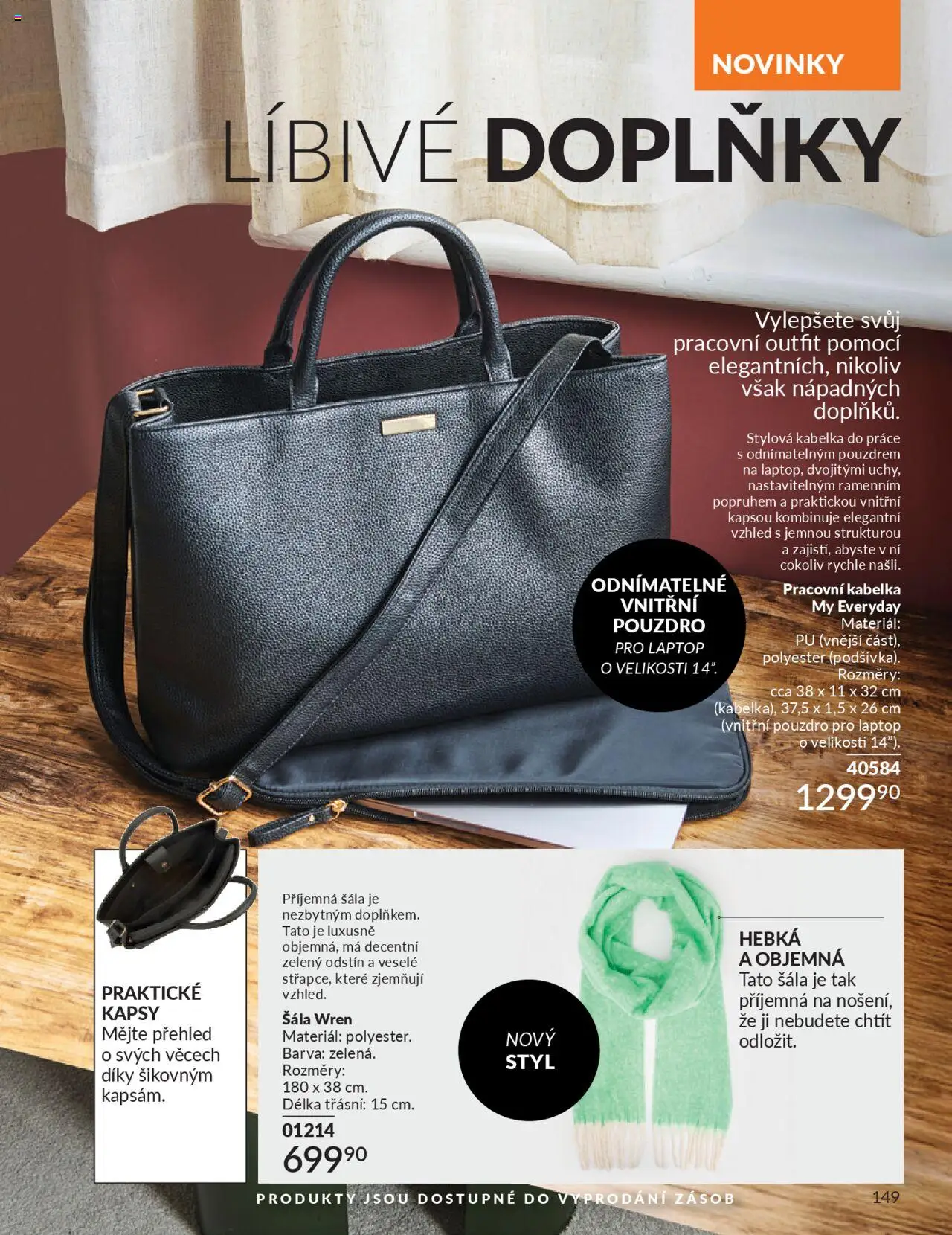 Avon katalog 9/2025 od 01.09.2025 | Strana: 151 | Produkty: Kabelka, Šála, Pouzdro