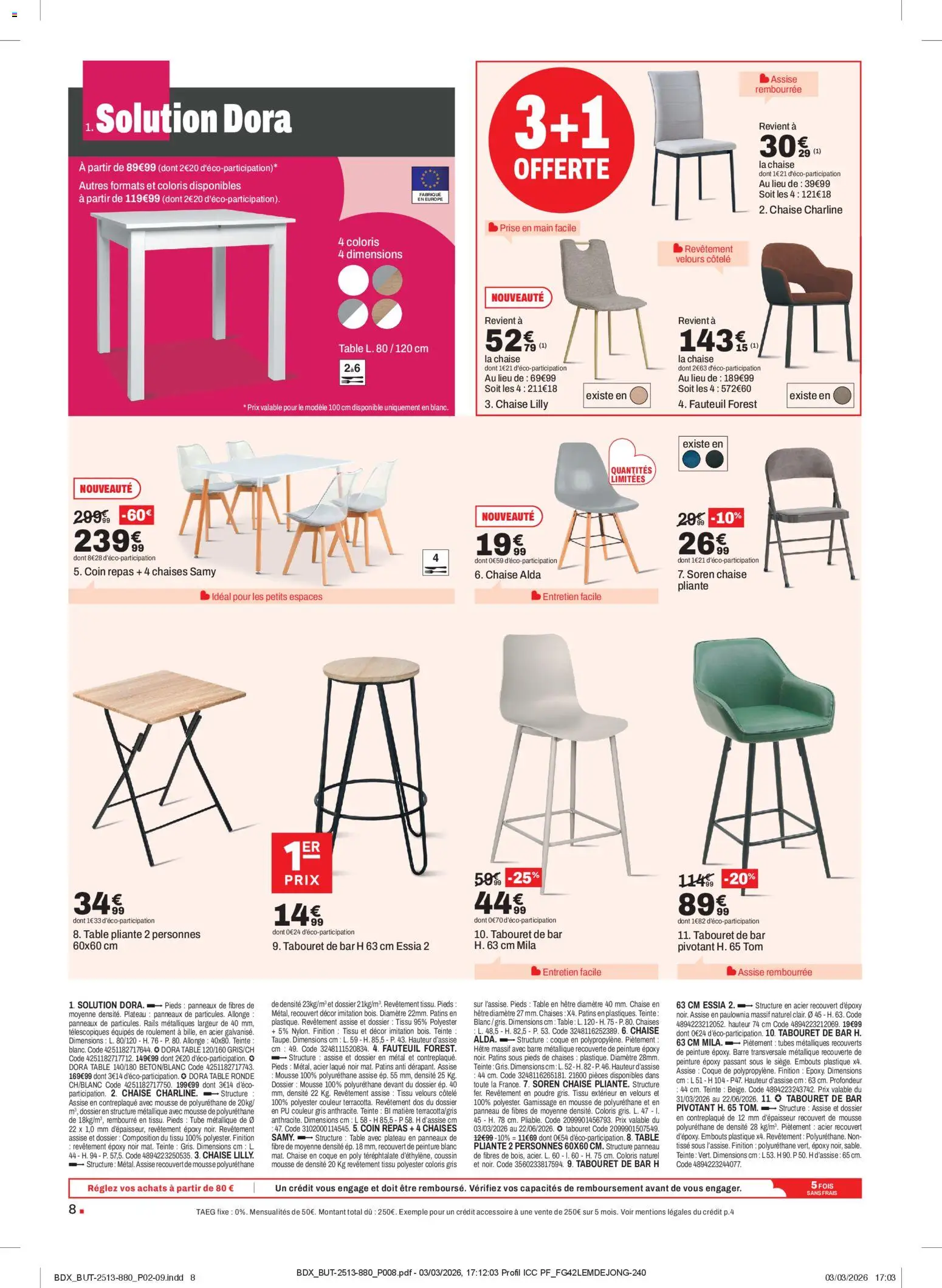 {H1} | Page: 8 | Produits: Fauteuil, Laque, Chaise, Table pliante