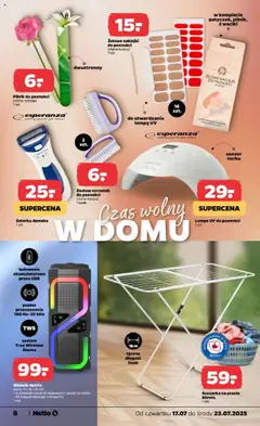 Netto gazetka - Non Food od 17.07.2025 | Strona: 8 | Produkty: Kabel, USB, Golarka, Lampa