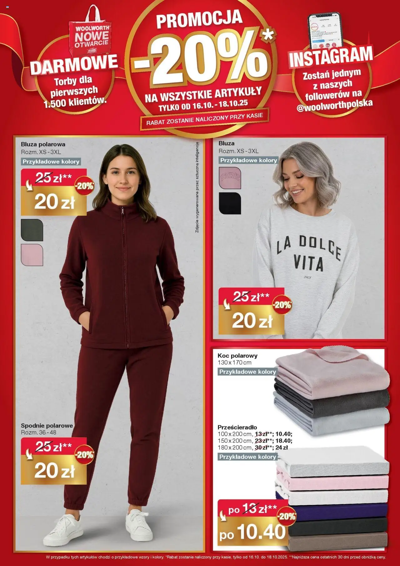 Woolworth Gazetka - Już w Legnicy od 16.10.2025 | Strona: 3 | Produkty: Spodnie, Koc